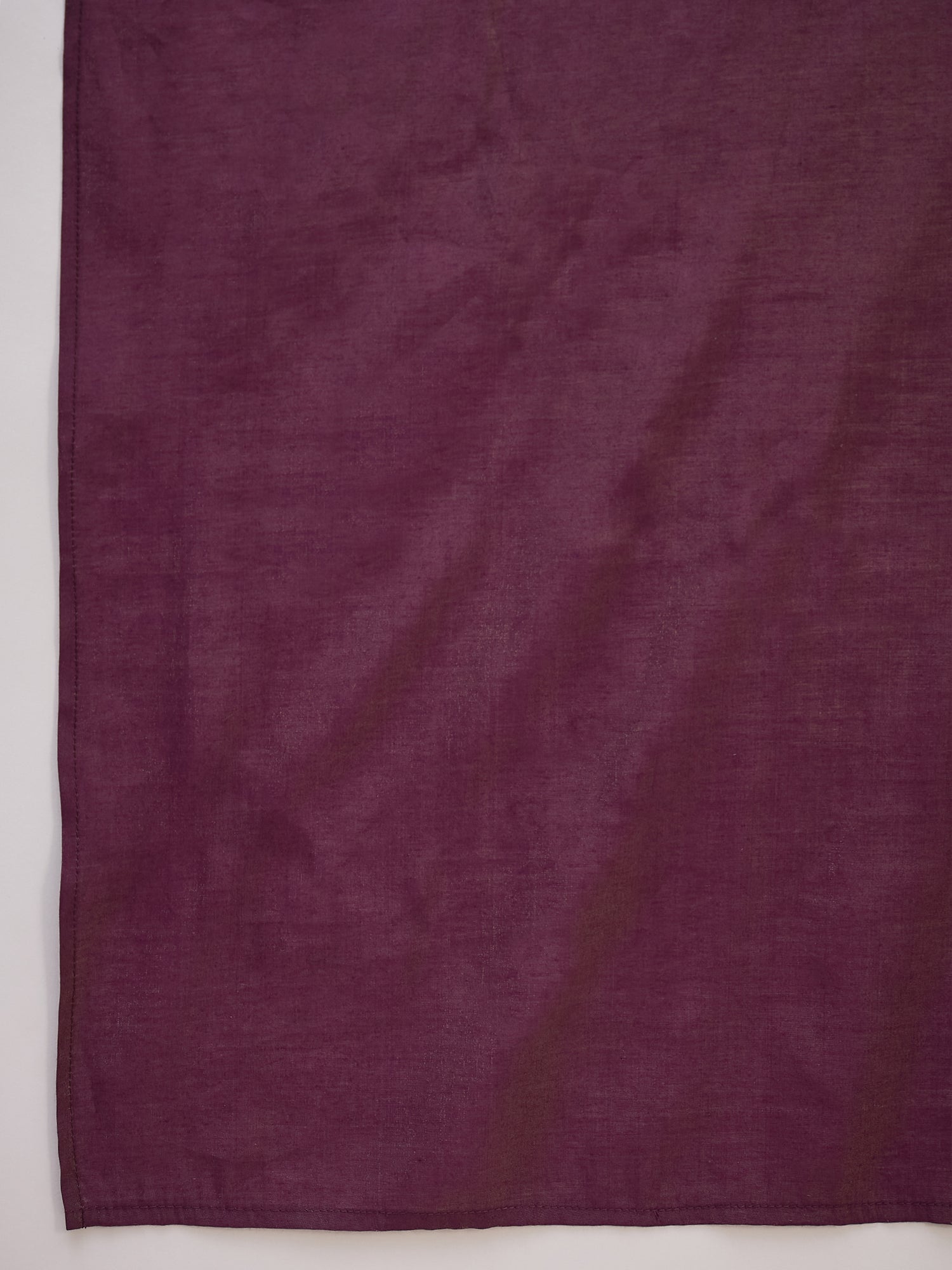 Yellow Kurta Wine Stole Set (To be dispatched in 7 -10 days)