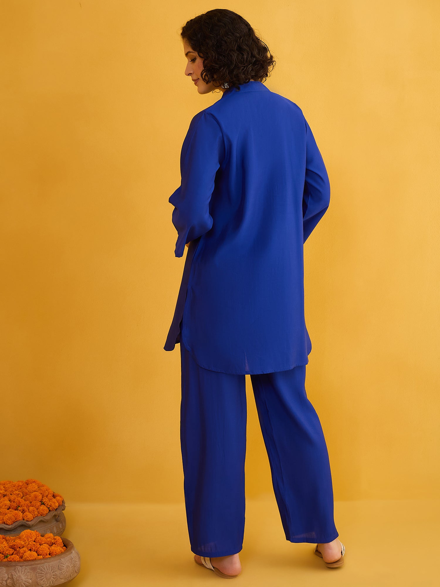 Blue Noor Kurta Pant Set (To be dispatched in 7 -10 days)