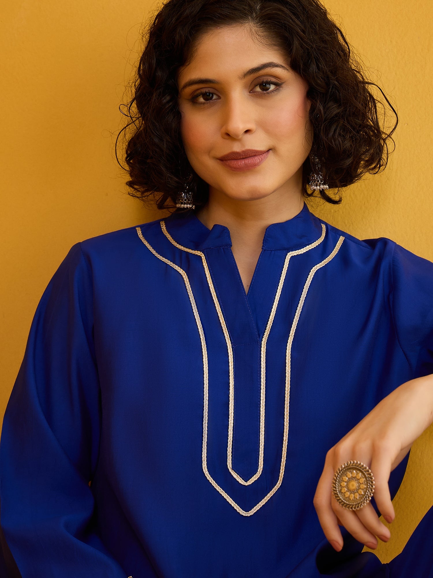 Blue Noor Kurta Pant Set (To be dispatched in 7 -10 days)