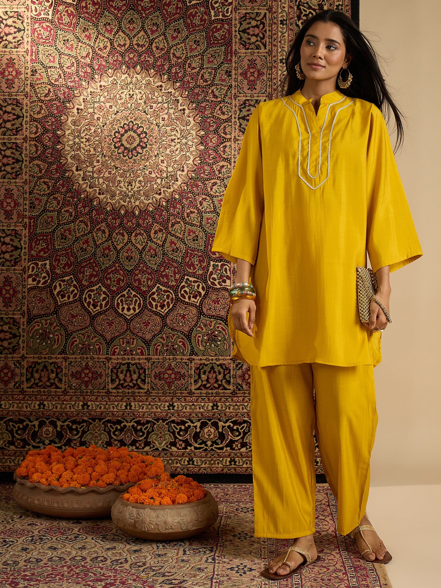 Haldi Noor Kurta Pant Set (To be dispatched in 7 -10 days)