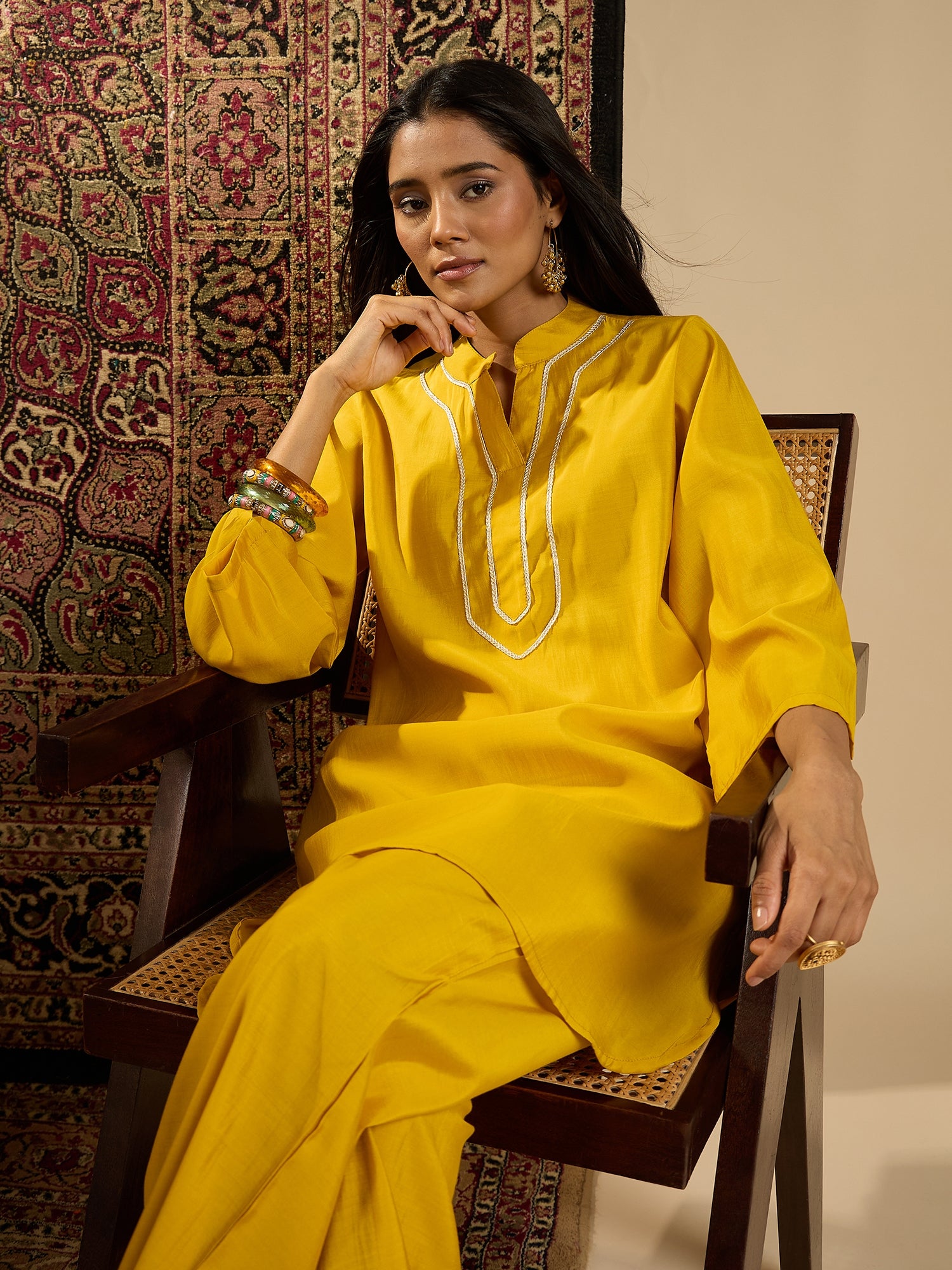 Haldi Noor Kurta Pant Set (To be dispatched in 7 -10 days)