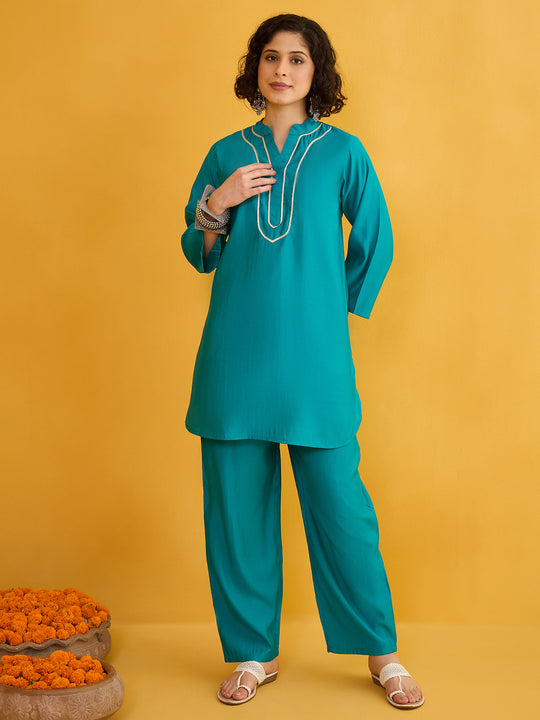 Neel Tara Kurta Pant Set (To be dispatched in 7 -10 days)