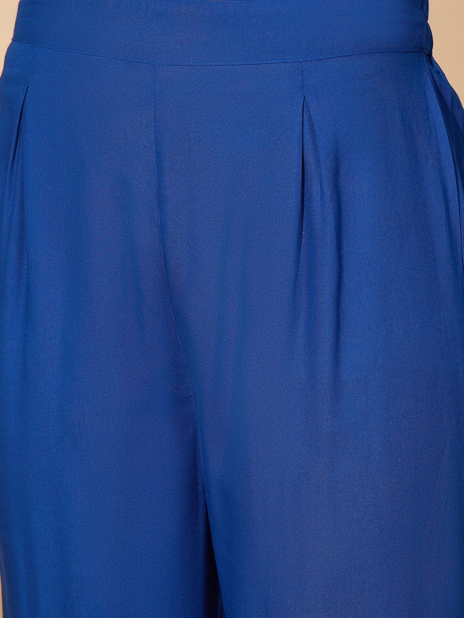 Ink Blue Aline Gota Work Kurta Pant Set