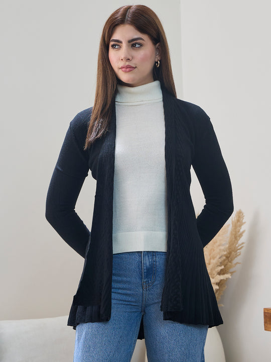 Black Embossed Texture Shrug