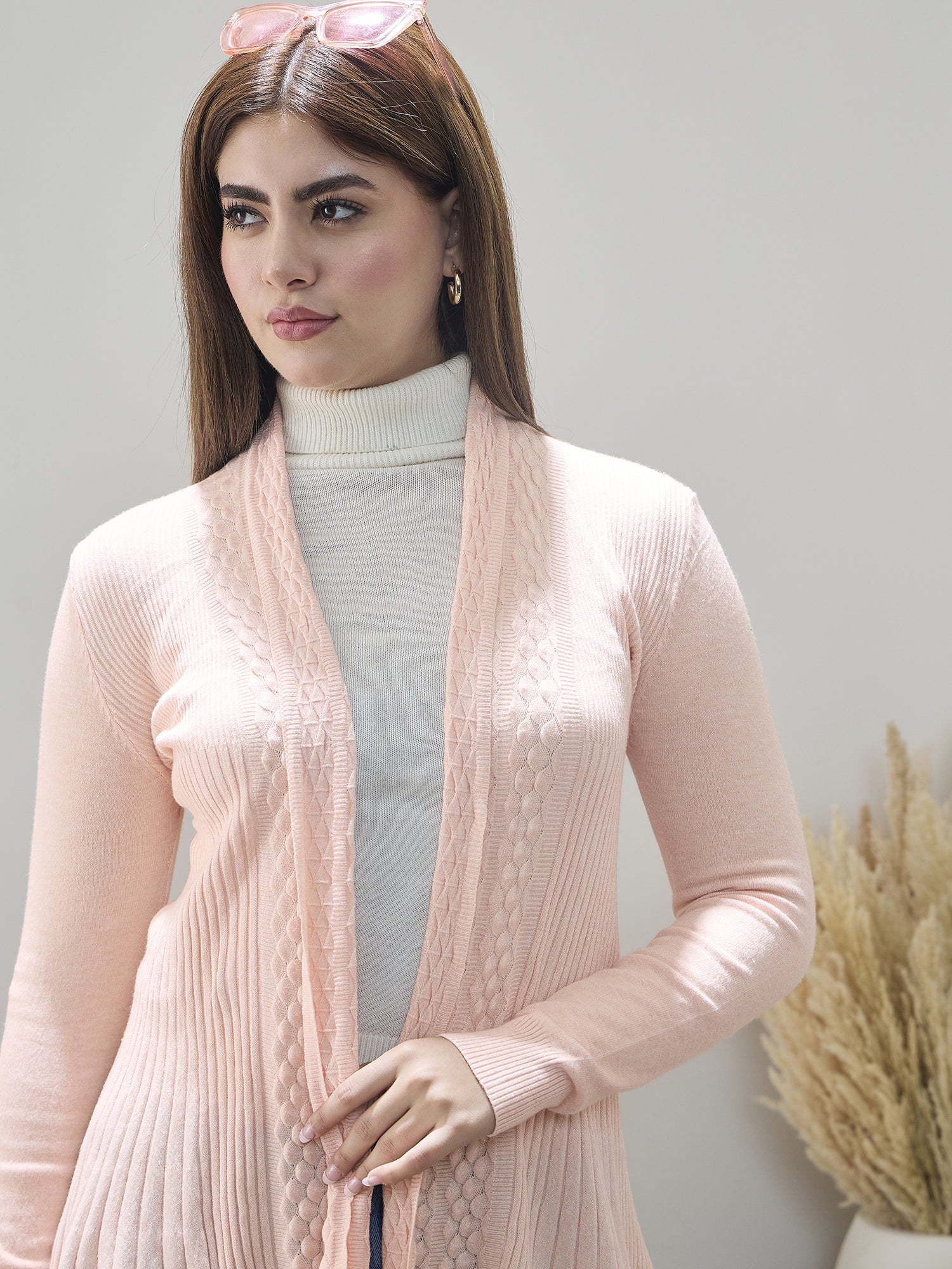 Pastel Embossed Texture Shrug