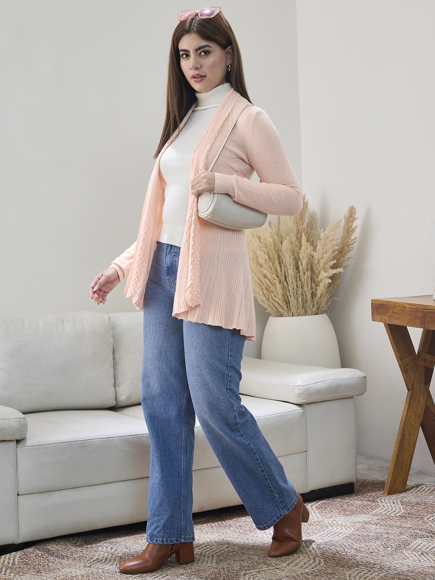 Pastel Embossed Texture Shrug
