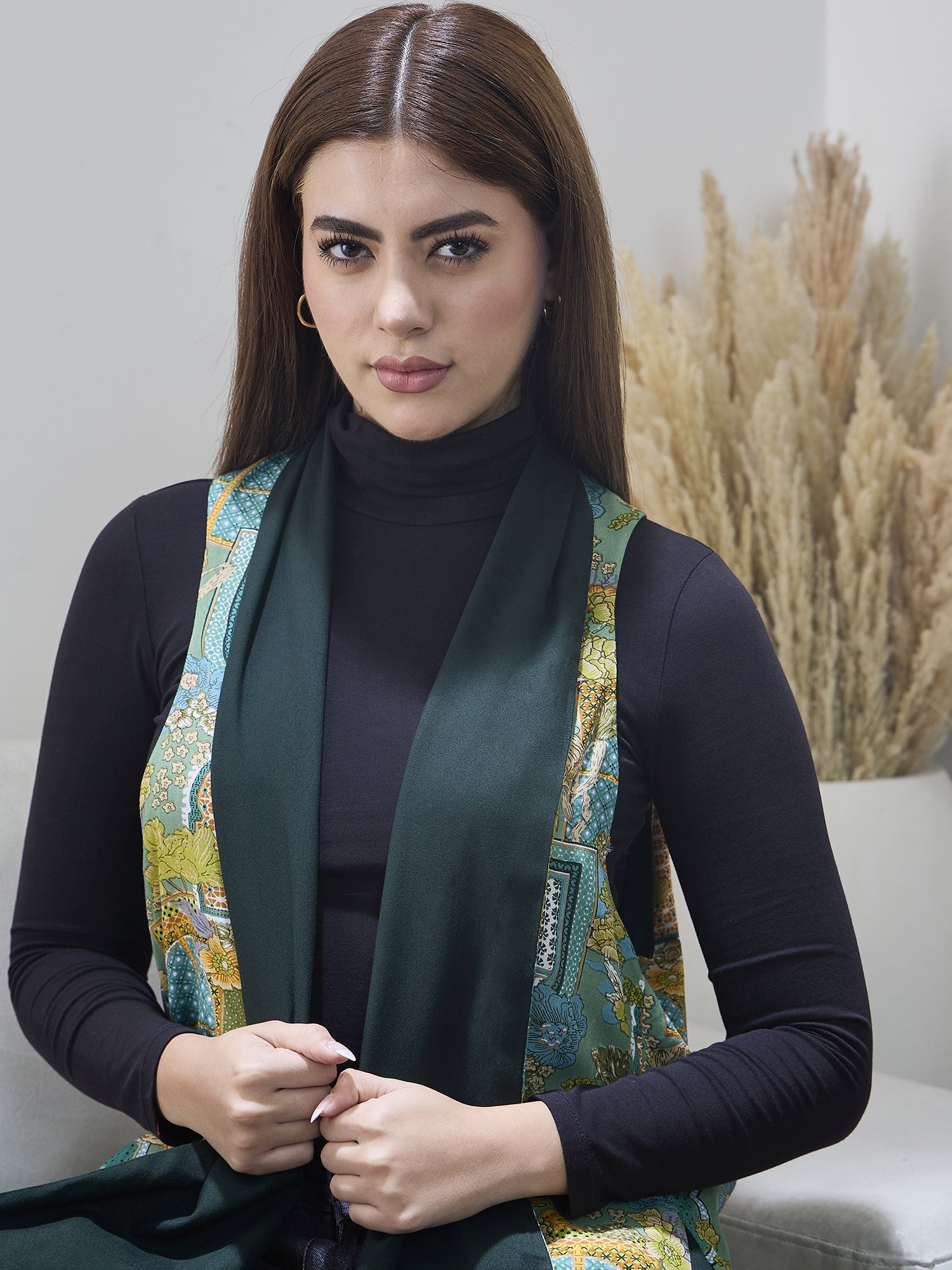 Green Window Green Reversible Shrug