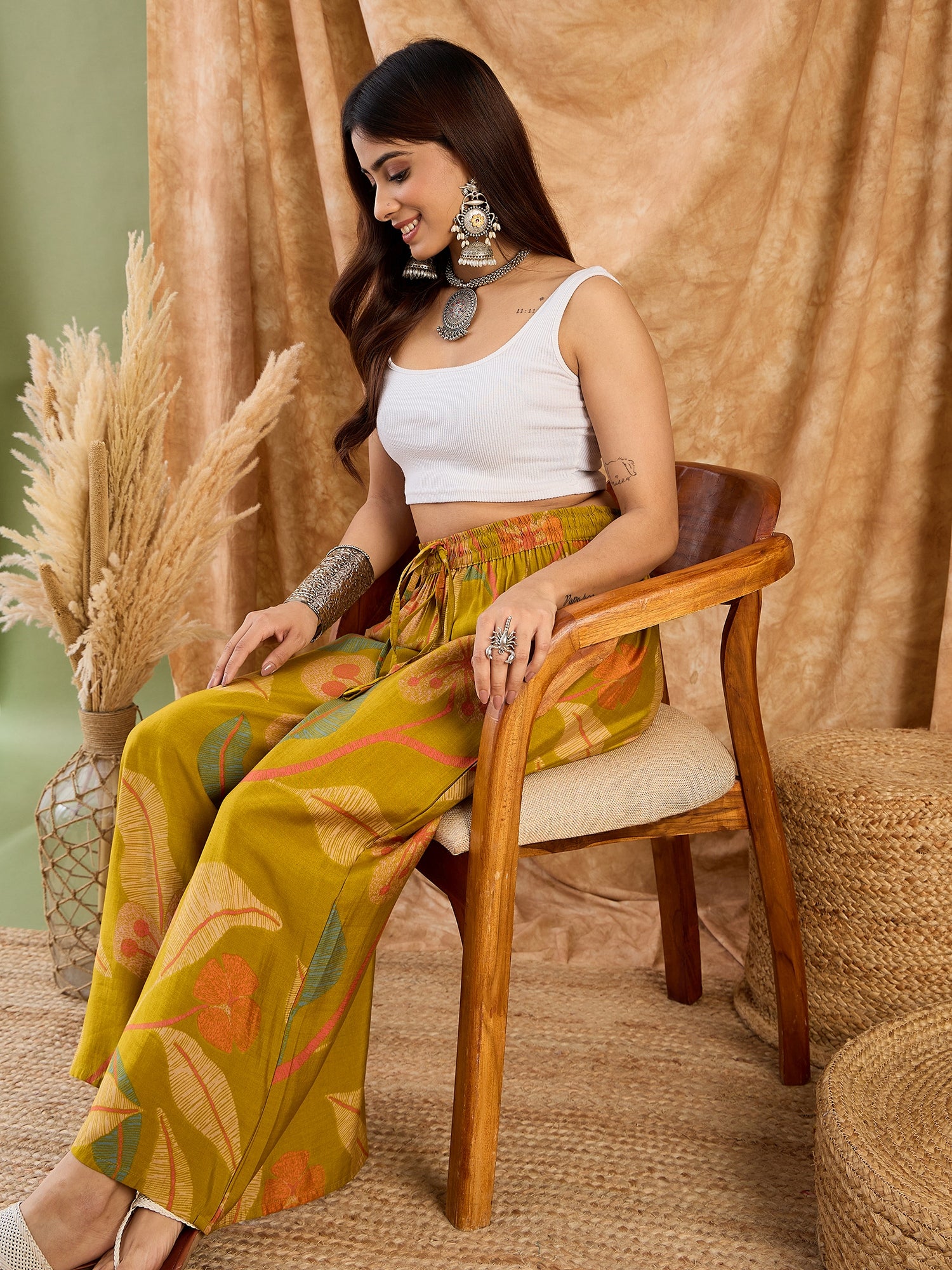 Lemon Yellow Leaf Fr Palazzo