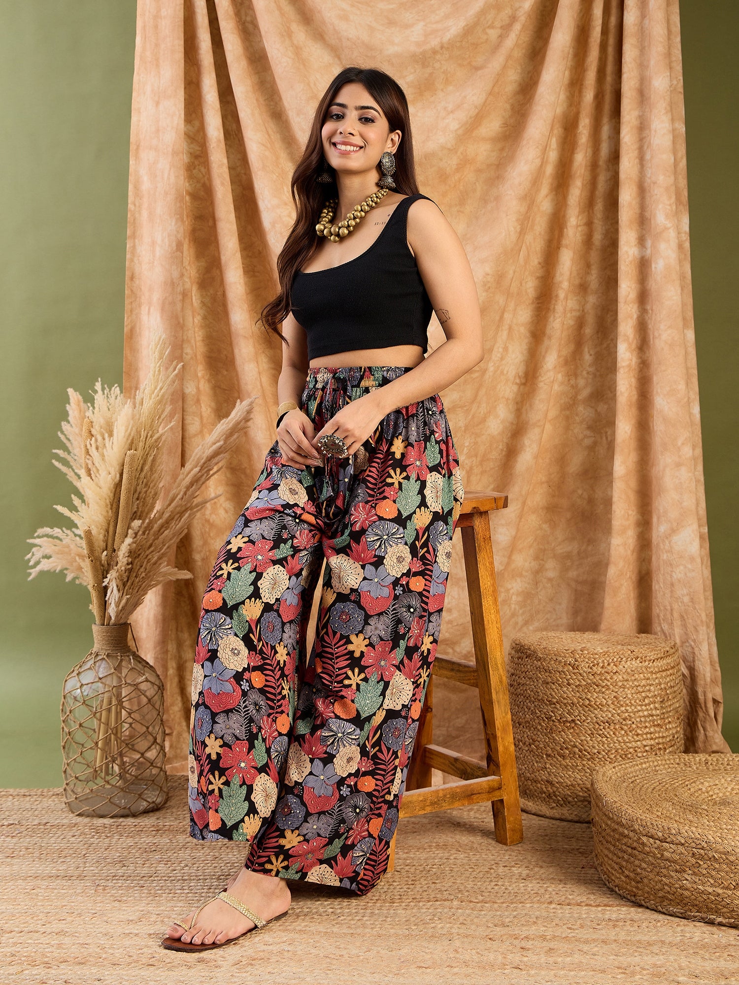 Black Sea Flower Fr Palazzo