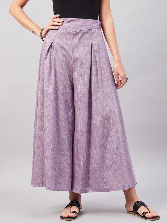 Mauve Handloom Palazzo