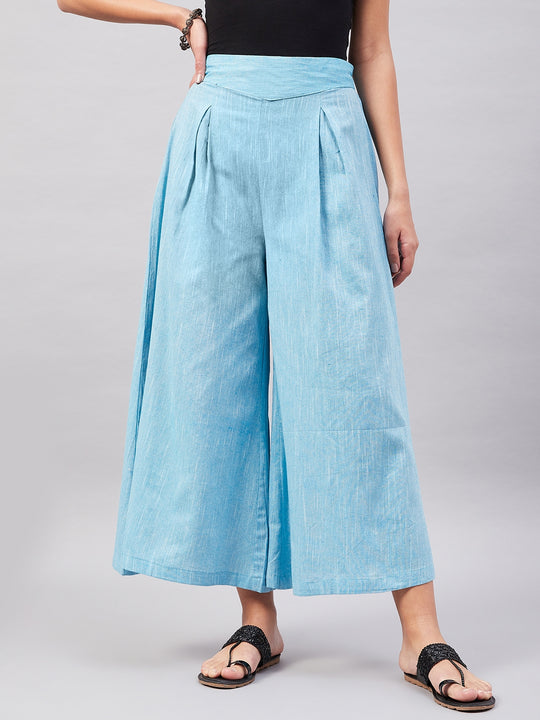 Skyblue Handloom Palazzo