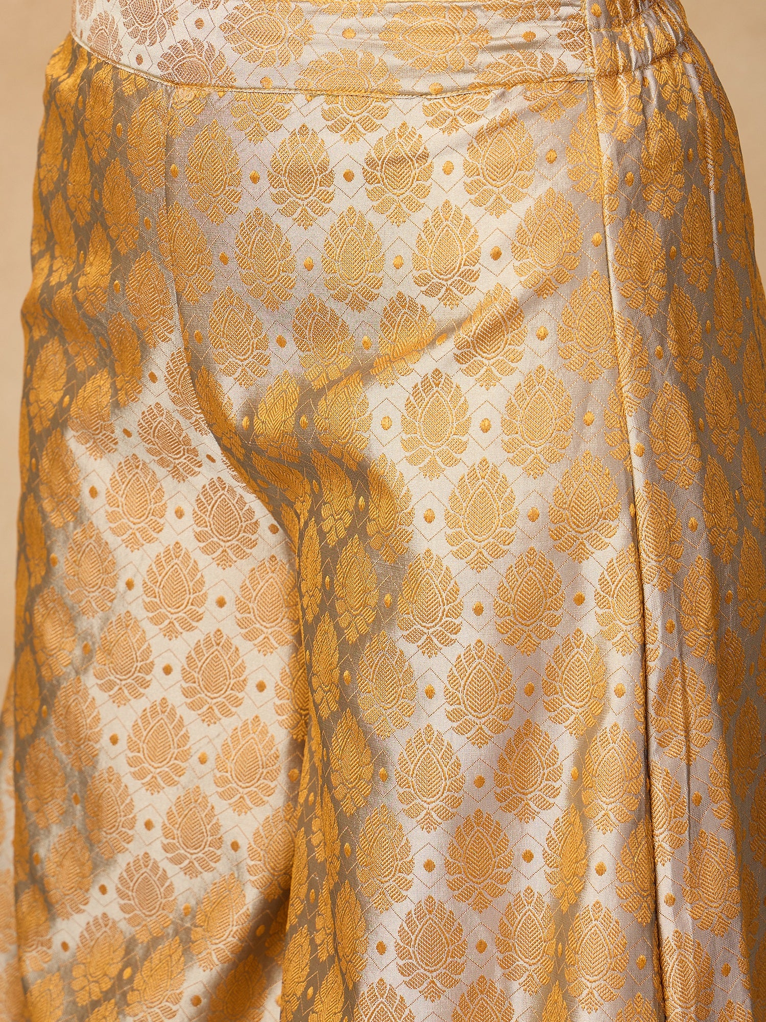 Light Grey Jacquard Palazzo