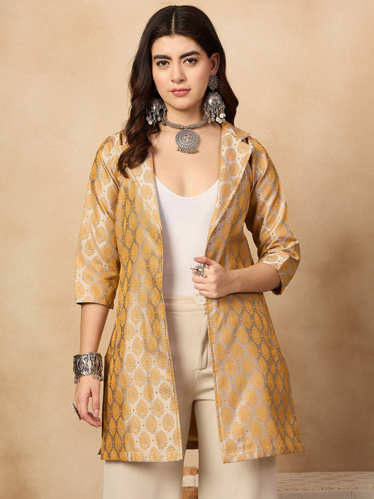 Light Grey Jacquard Jacket