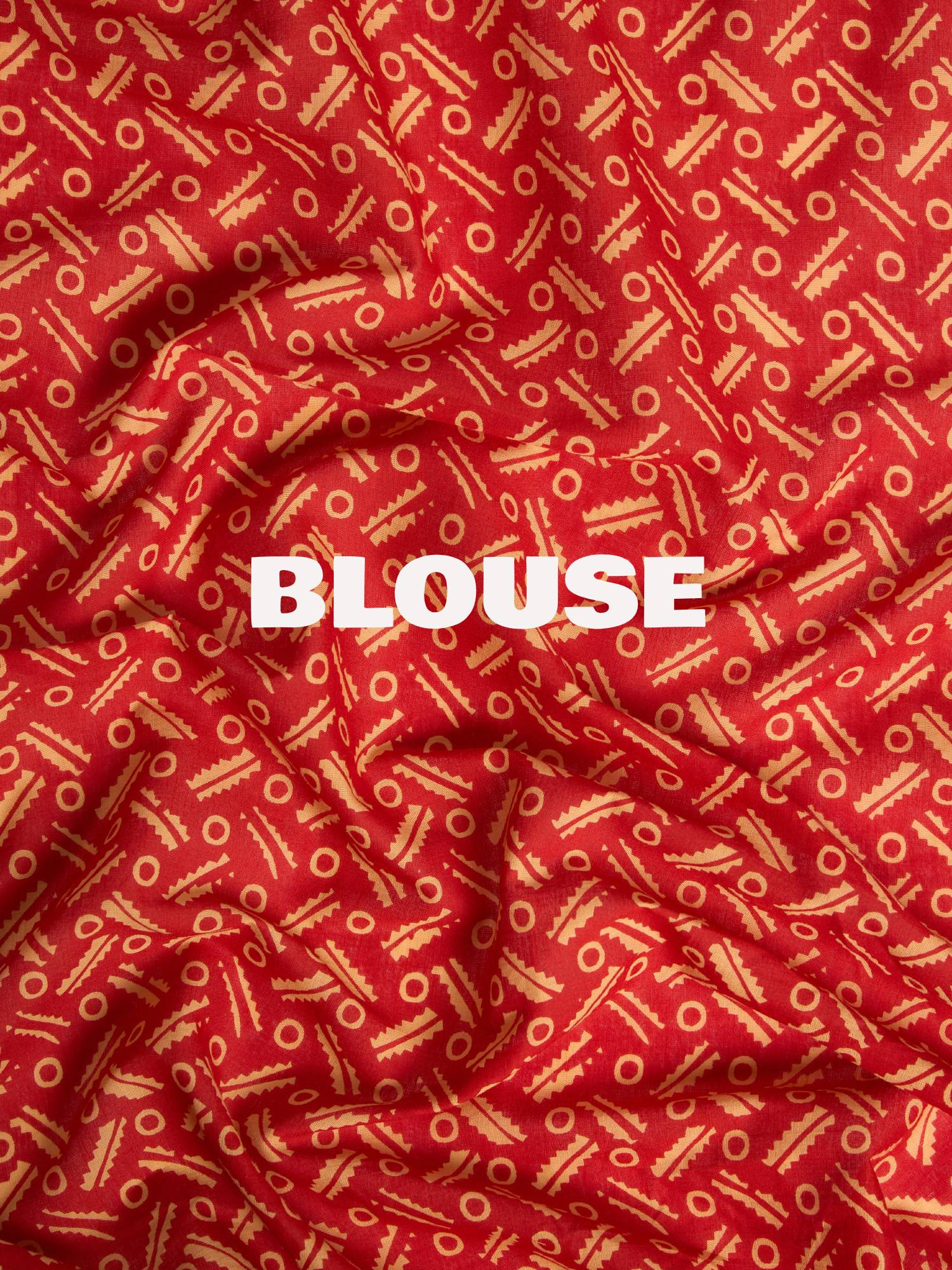 Red Peacock Lotus Motif Saree