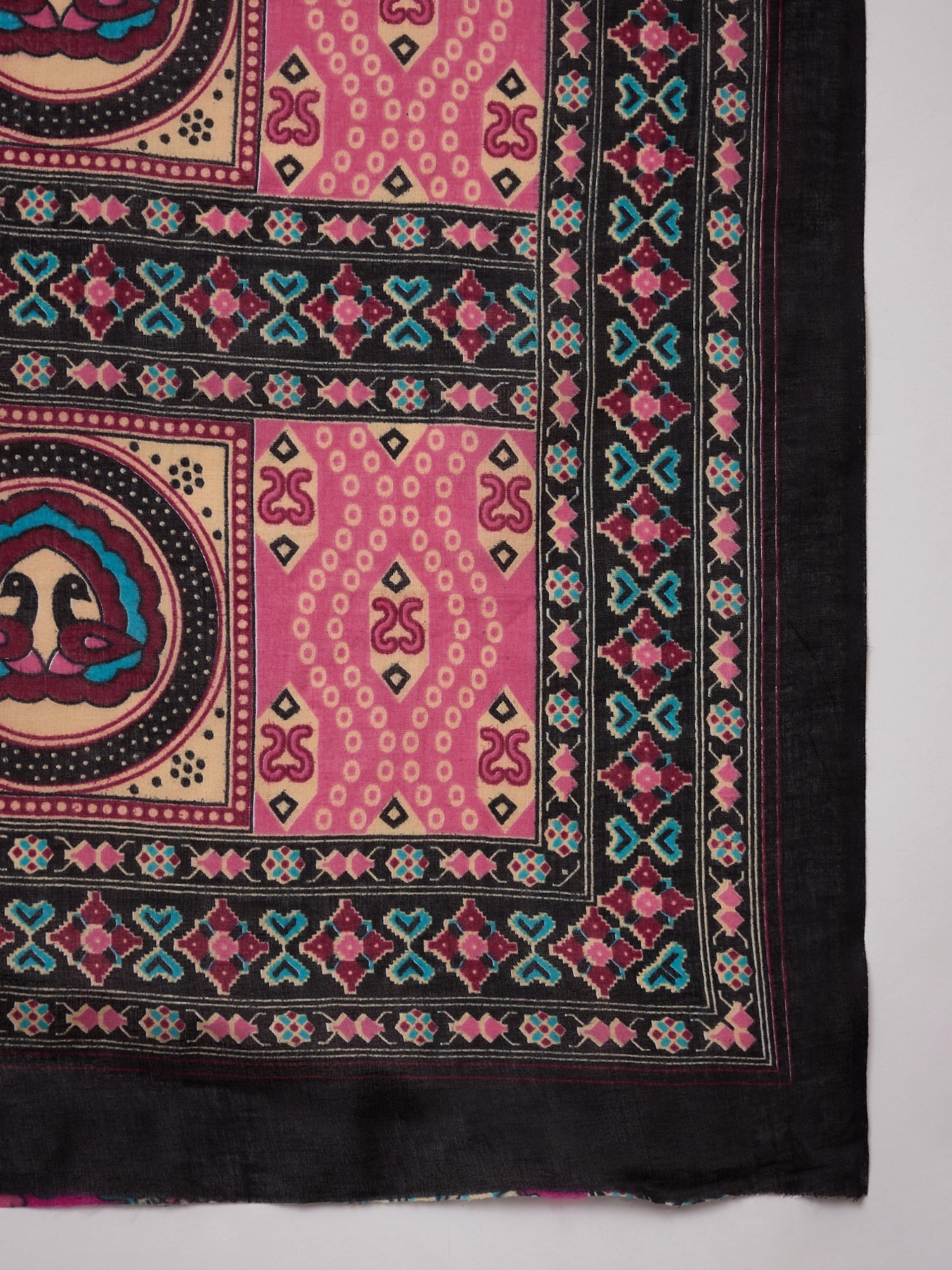 Magenta Kalamkari Saree