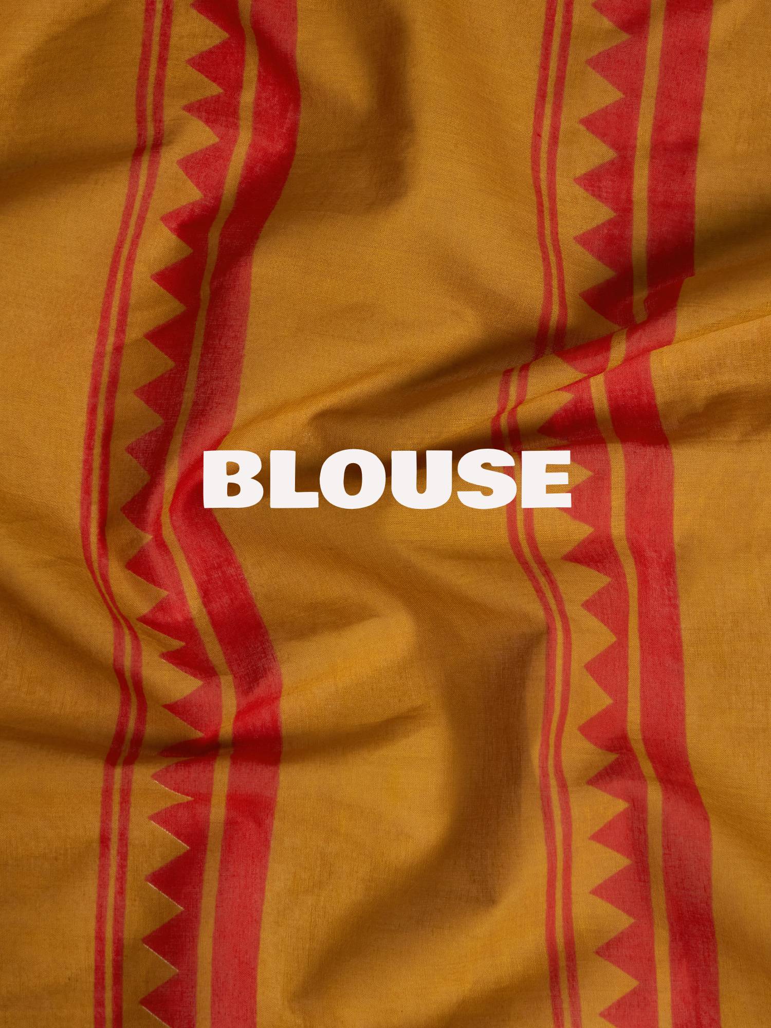 Dark Yellow Printed Saree