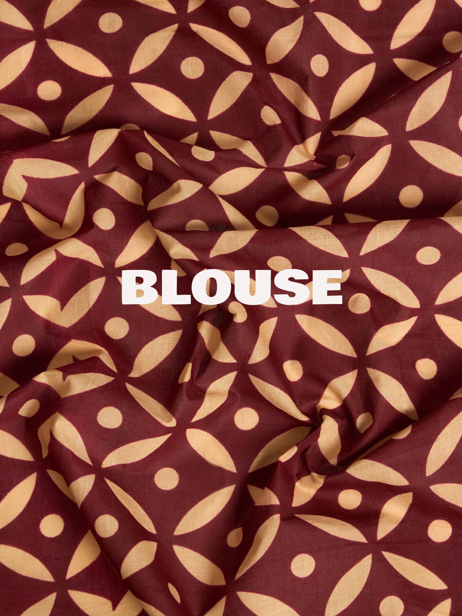 Maroon Pasapali Block Saree
