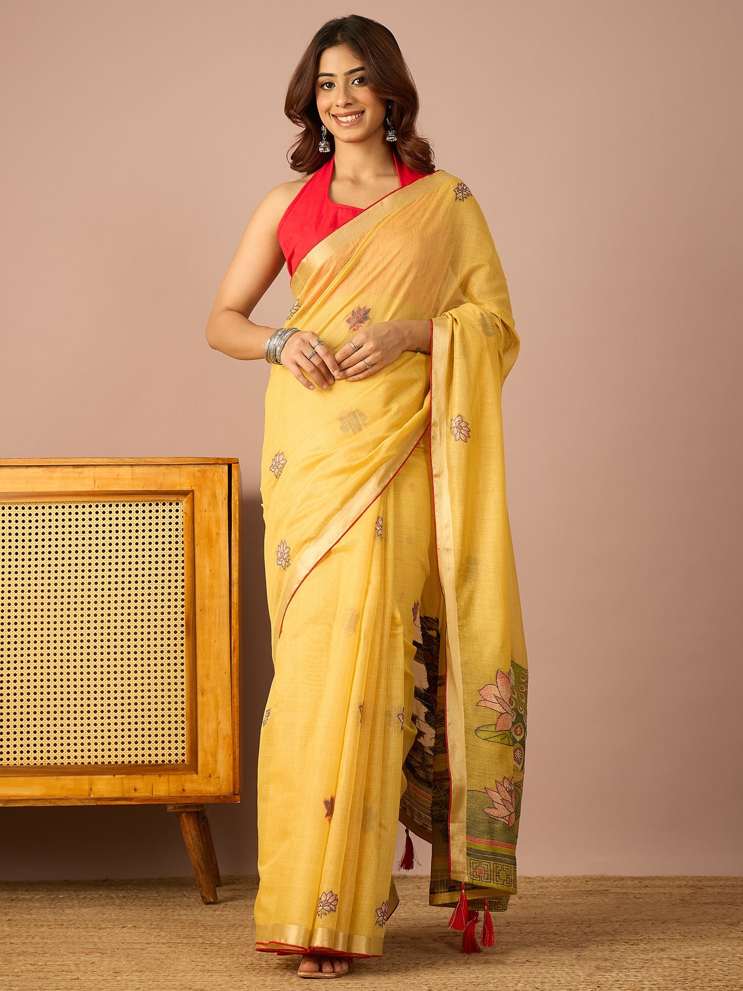 Yellow Mayuri Saree