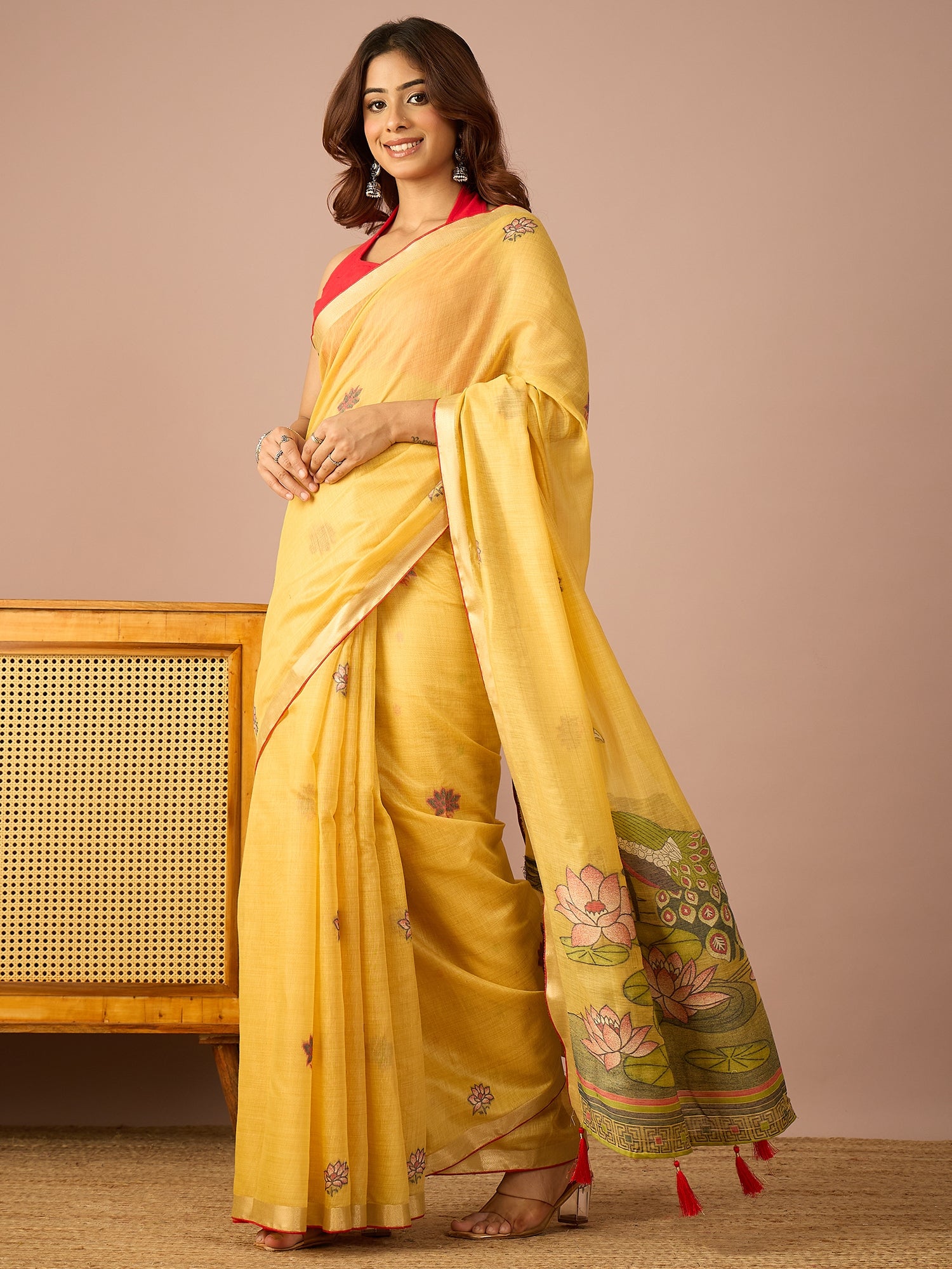 Yellow Mayuri Saree