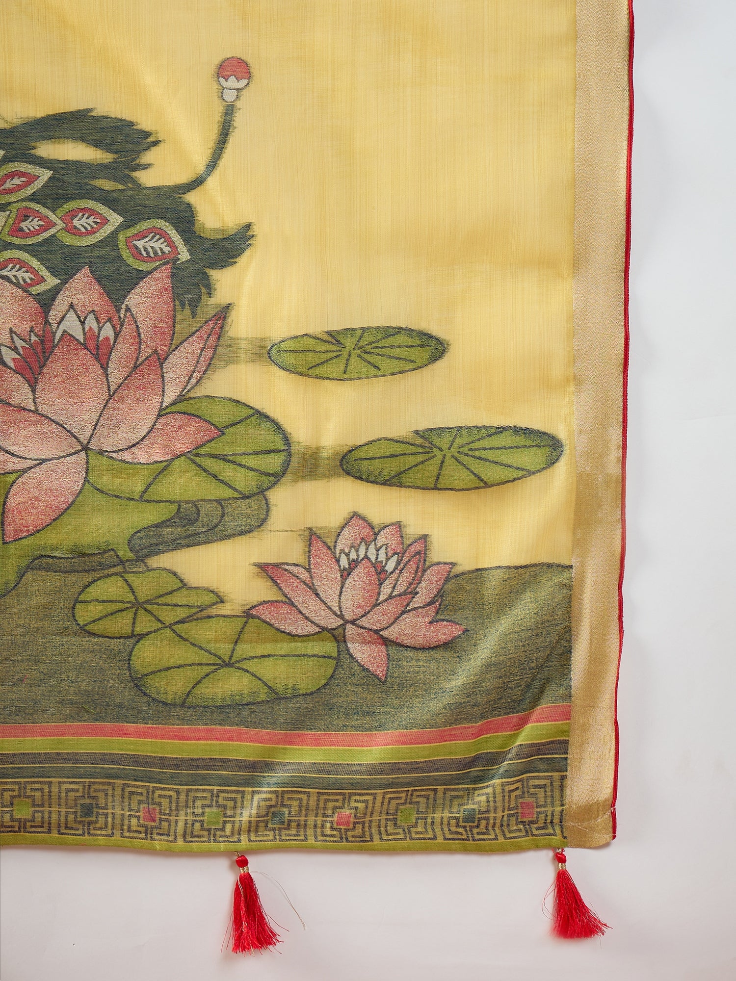Yellow Mayuri Saree