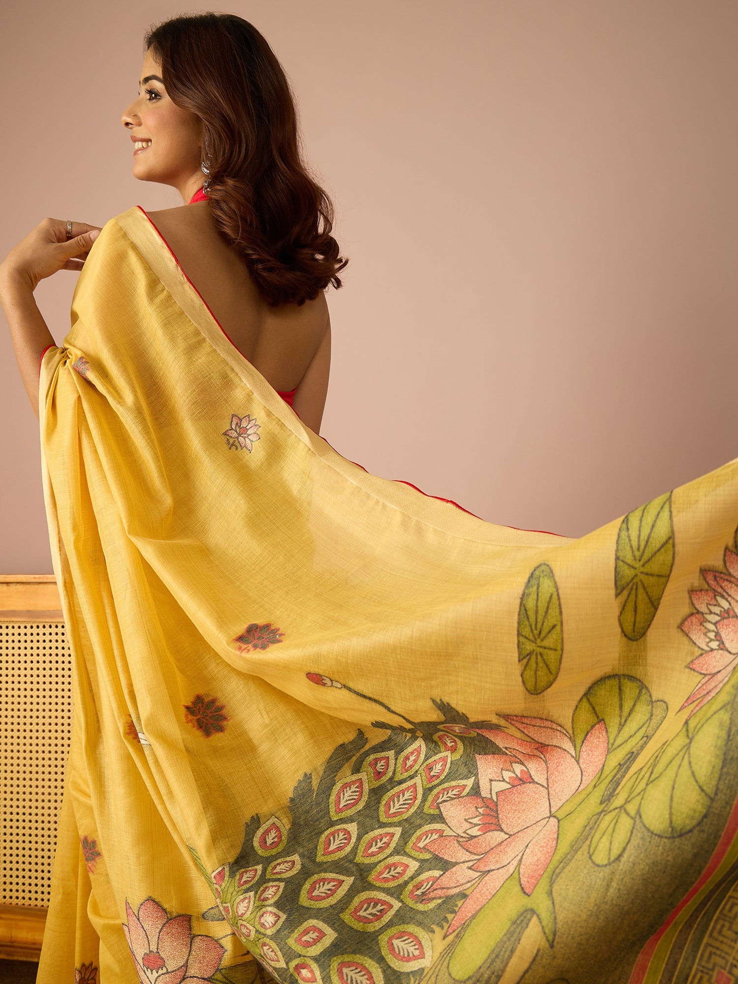 Yellow Mayuri Saree