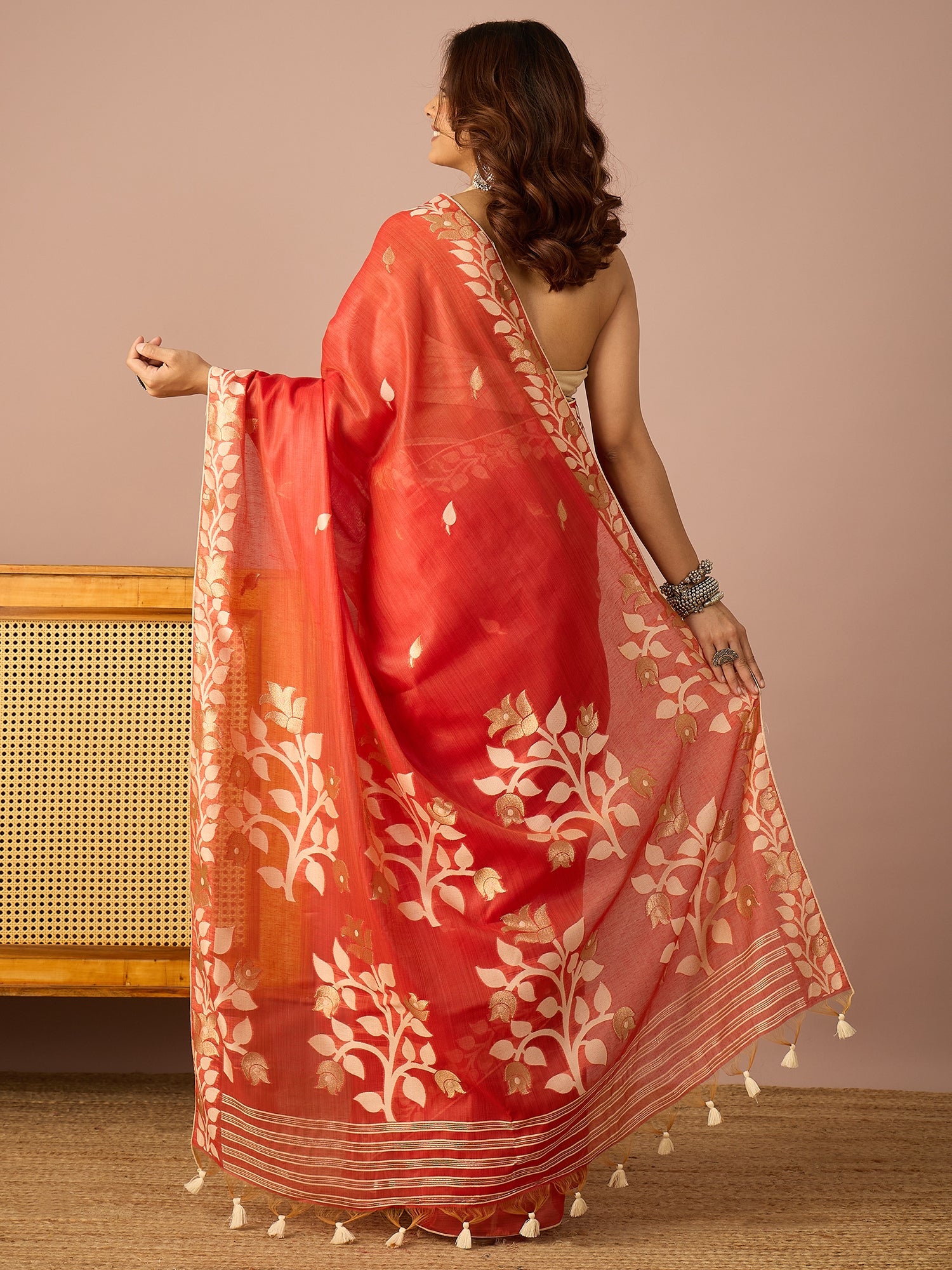 Red Gulaboo Saree