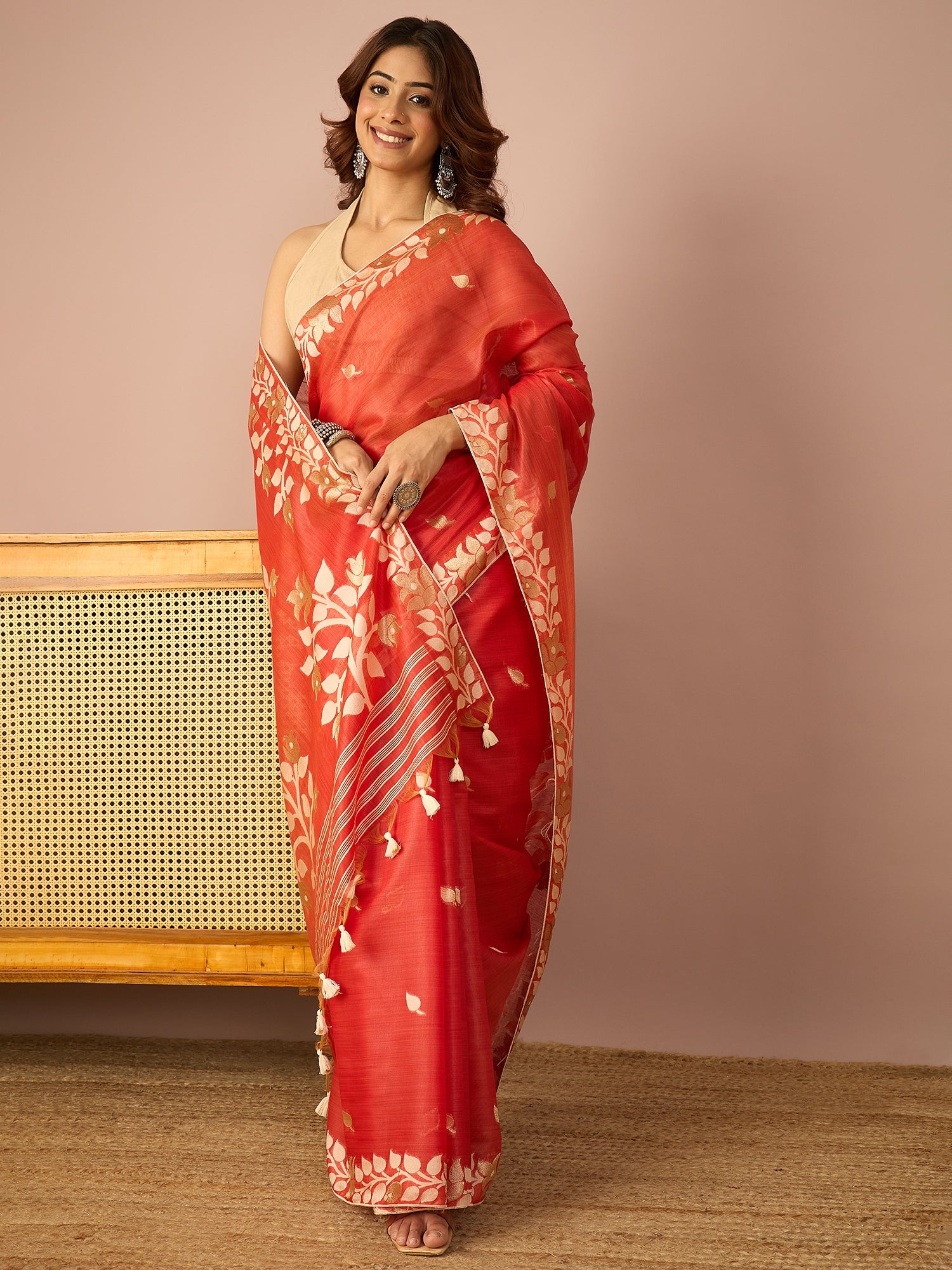 Red Gulaboo Saree