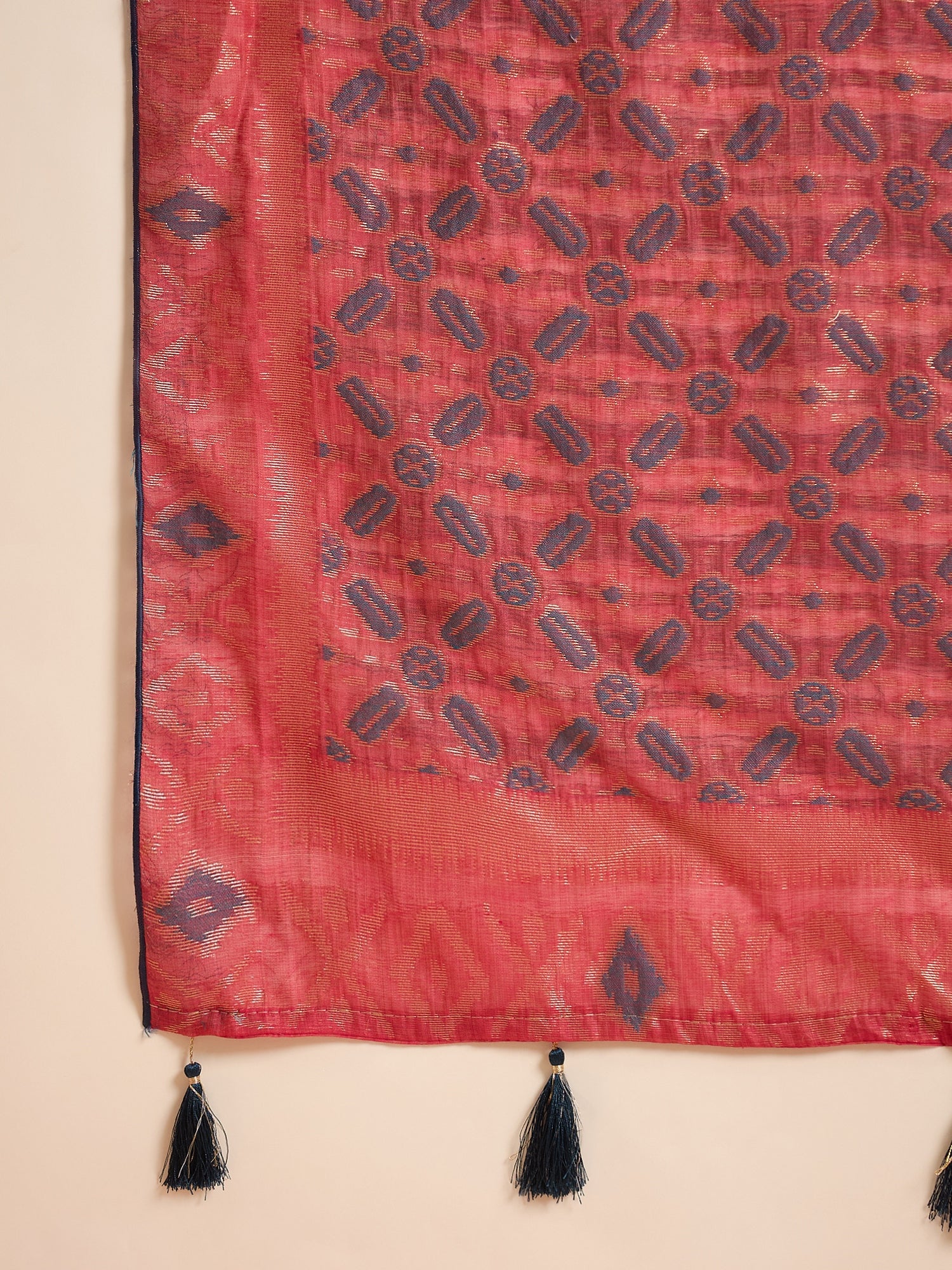 Pink Sambalpuri Ikat Saree