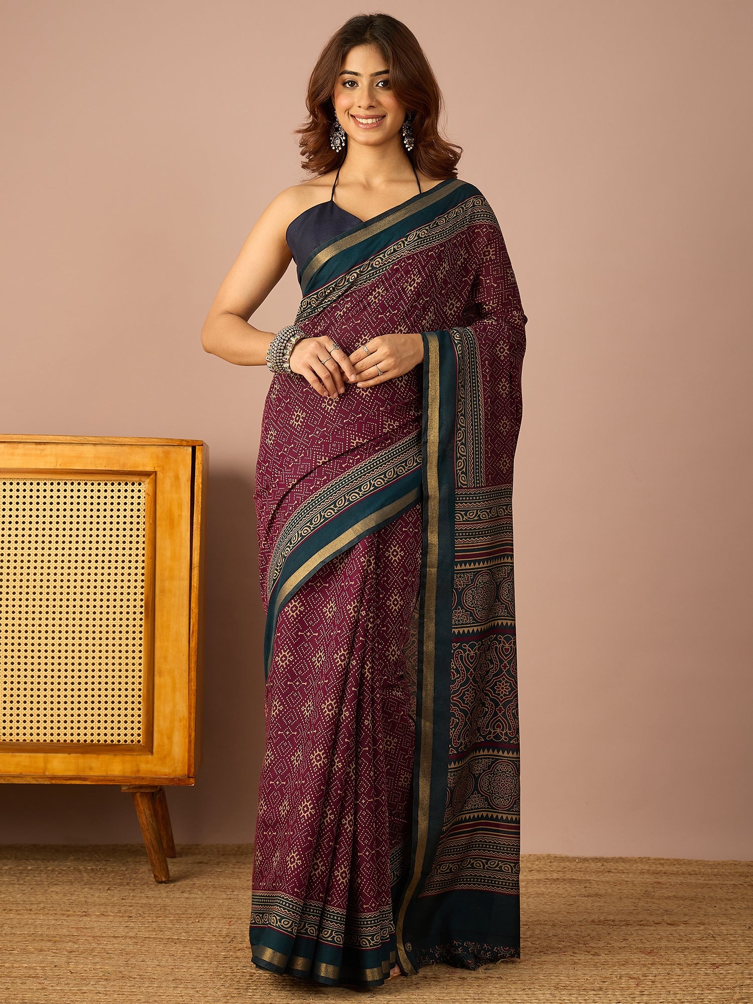 Wine Rai Patola Saree