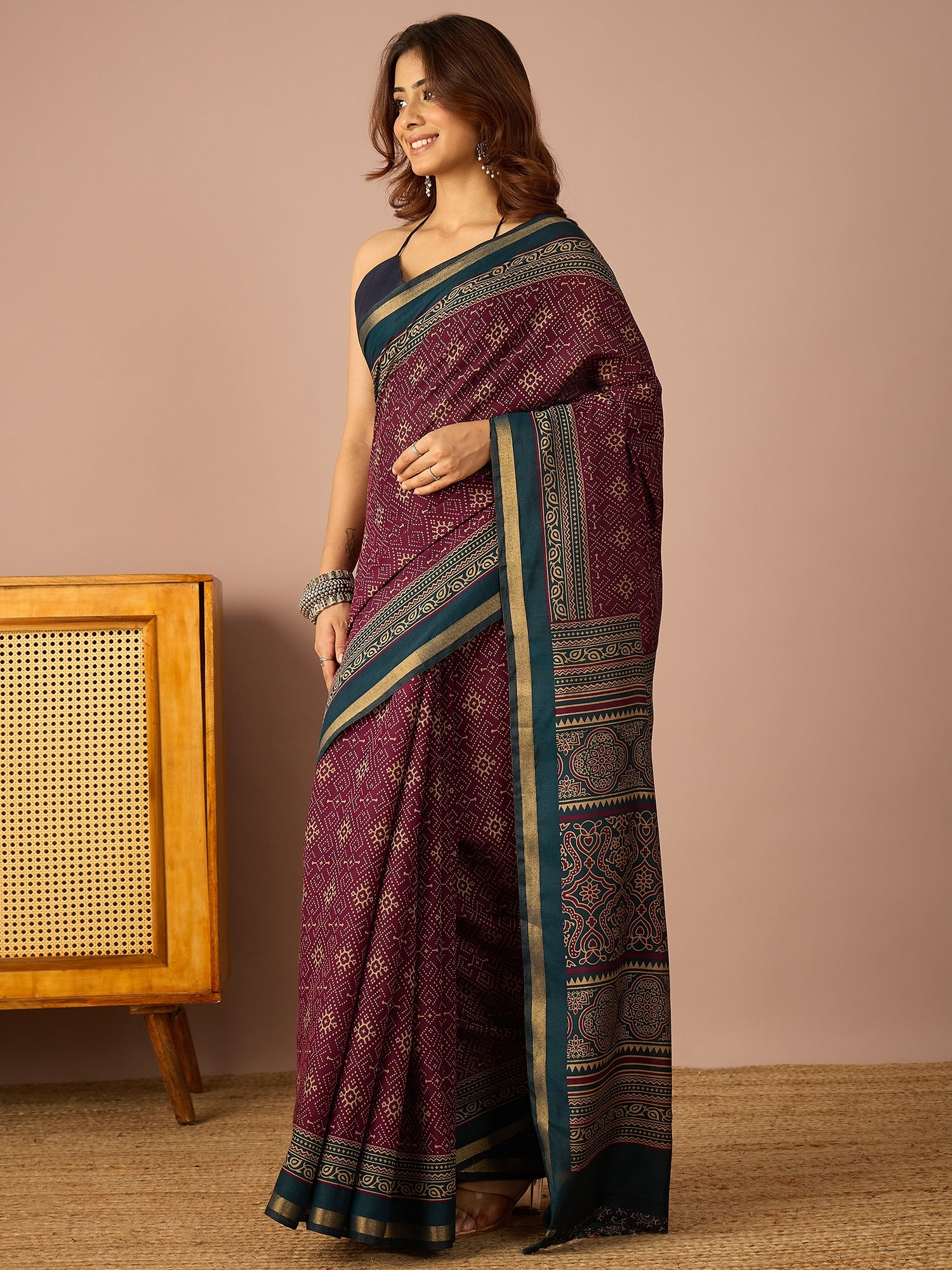 Wine Rai Patola Saree