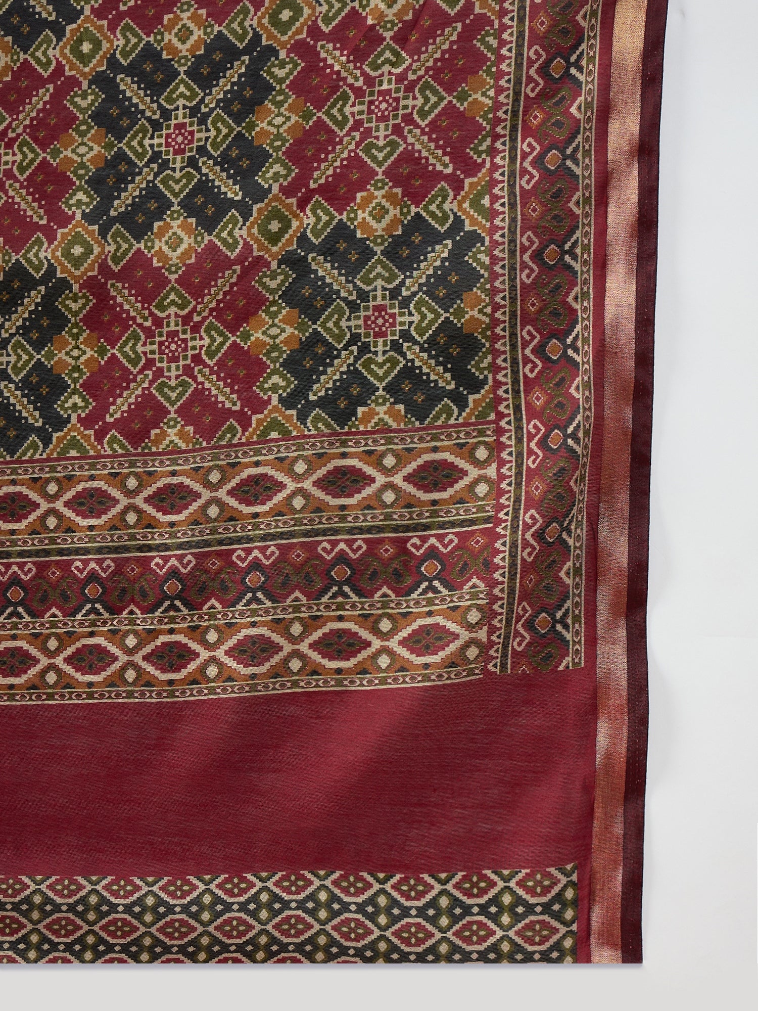 Black Patola Border Saree