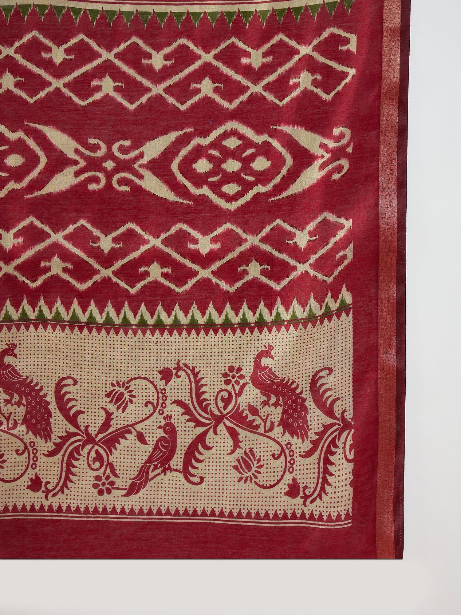 Navy Pochampally Ikkat Saree