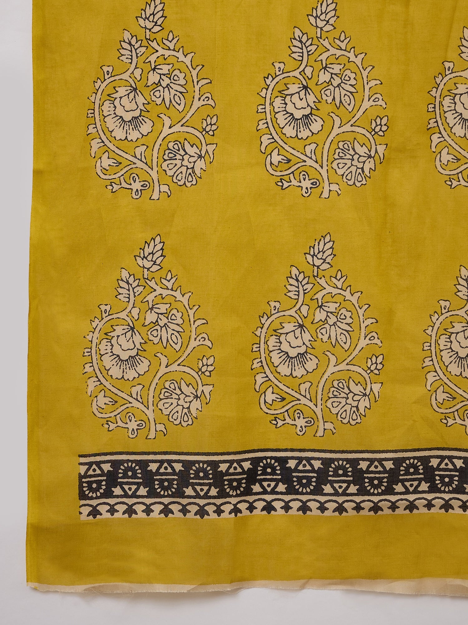 Black Striper Block Border Saree