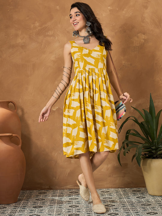 Honey Yellow Beige Sweetheart Dress