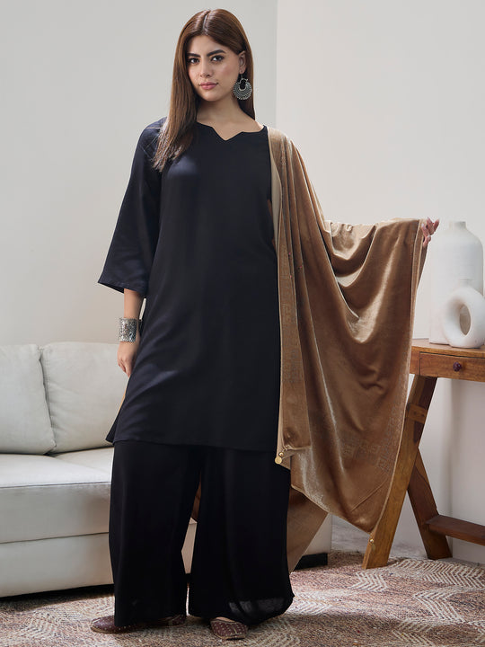 Golden Velvet Shawl