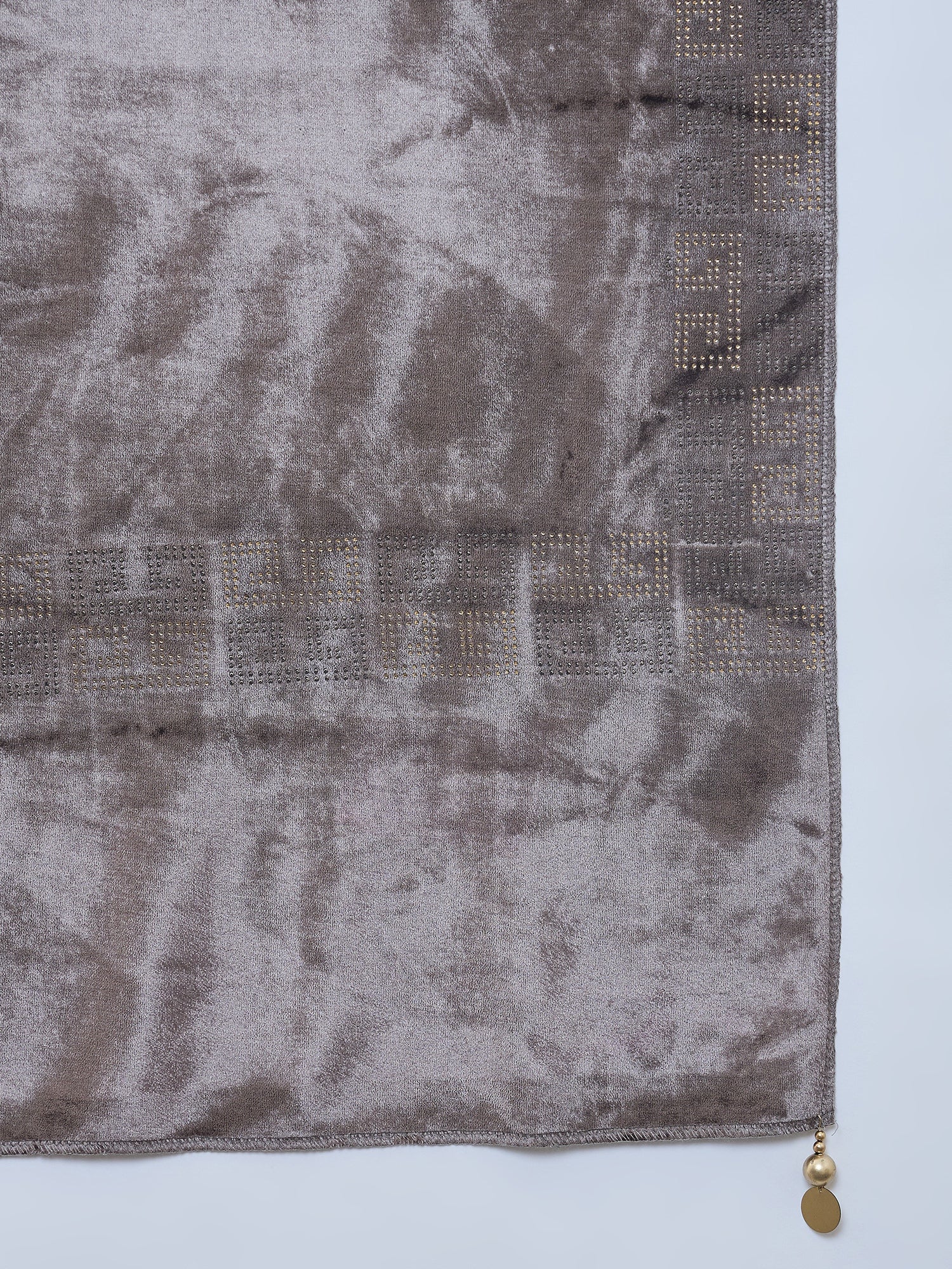 Light Brown Velvet Shawl