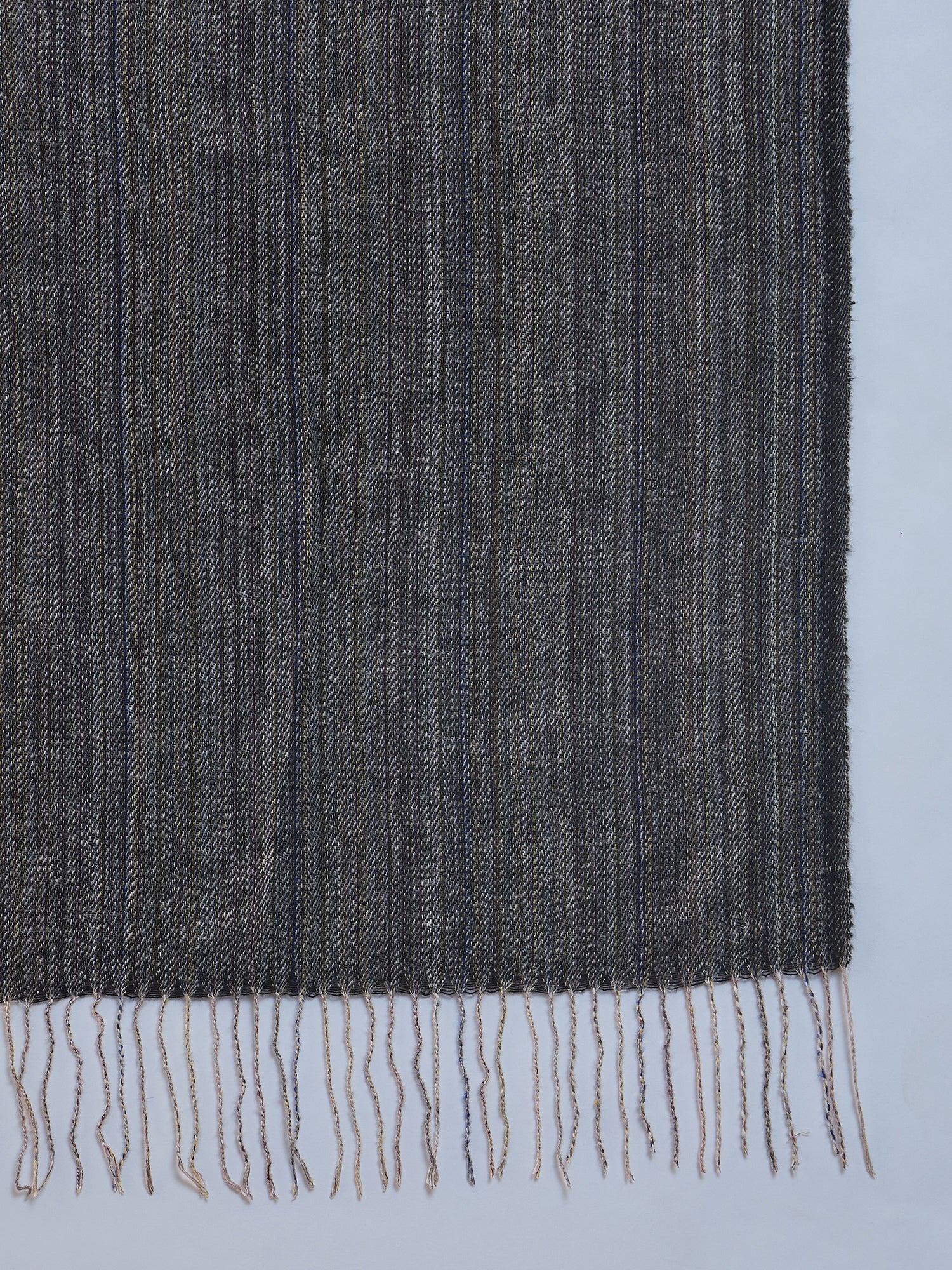 Black Multi Striped Shawl