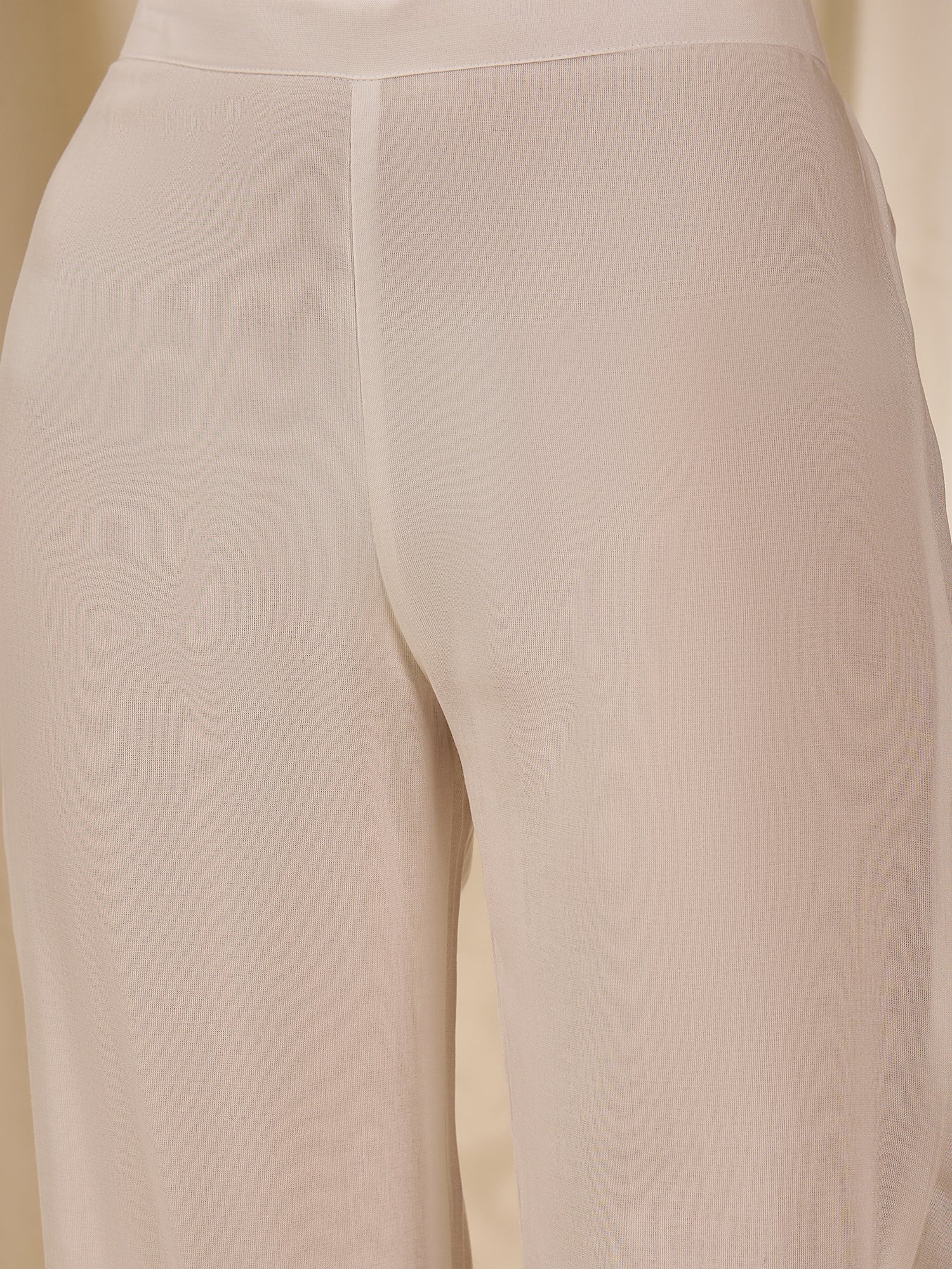 White Long Anarkali Light Green Dupatta Set