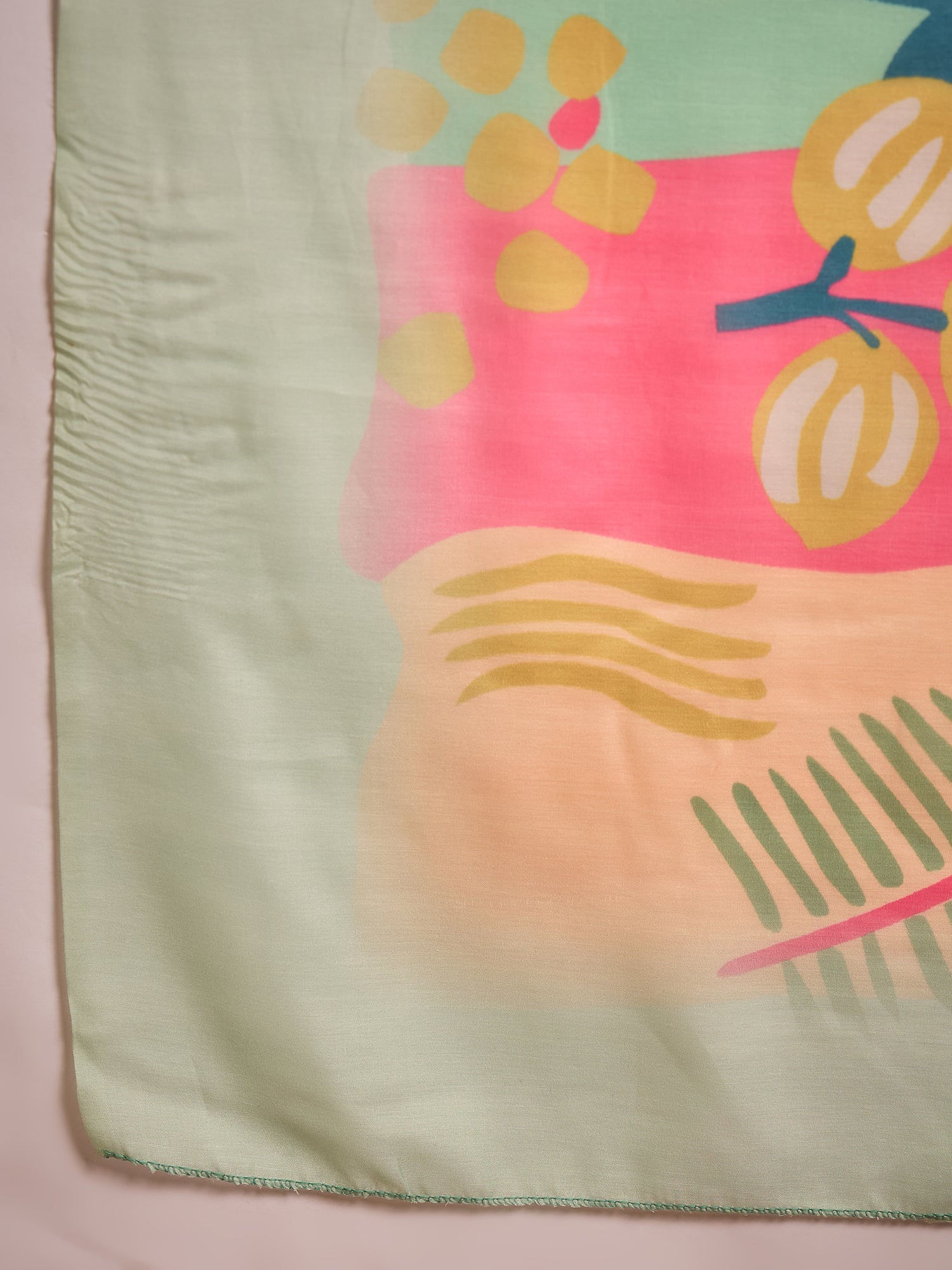 White Long Anarkali Light Green Dupatta Set