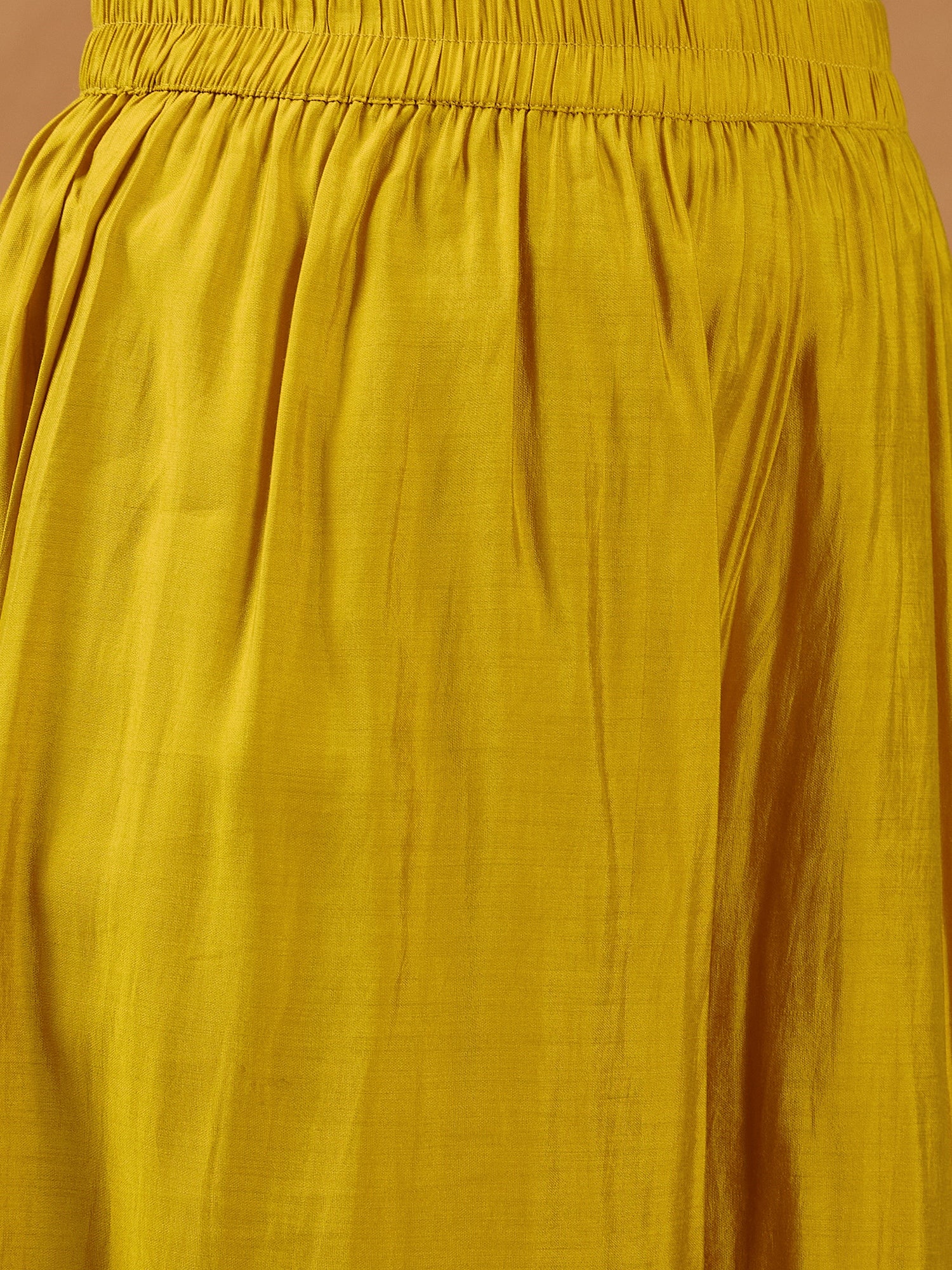 Yellow Silk Boho Mint Green Multi Kurta Set
