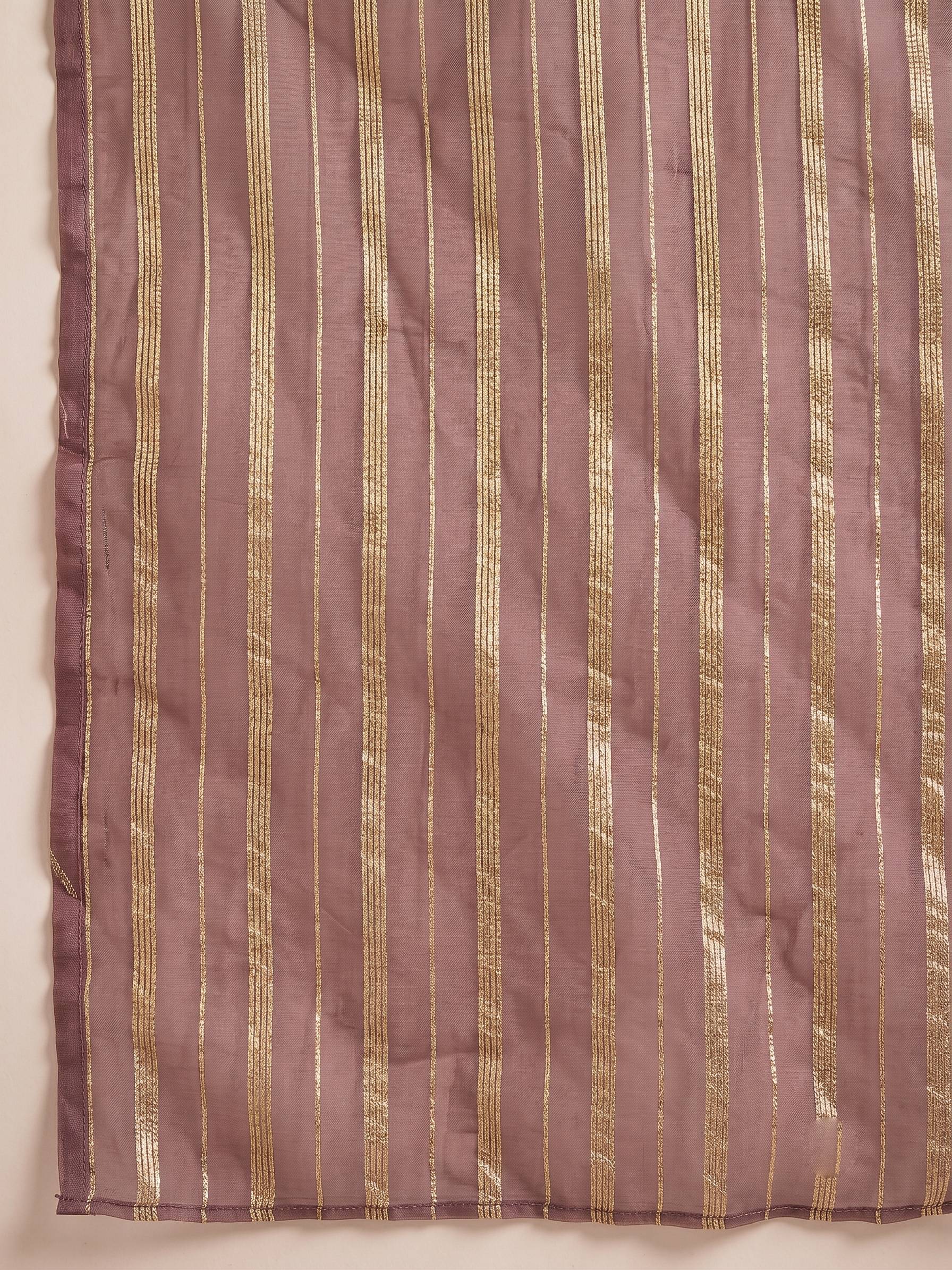 Multi Block Kurta Dull Pink Salwar Dupatta Set