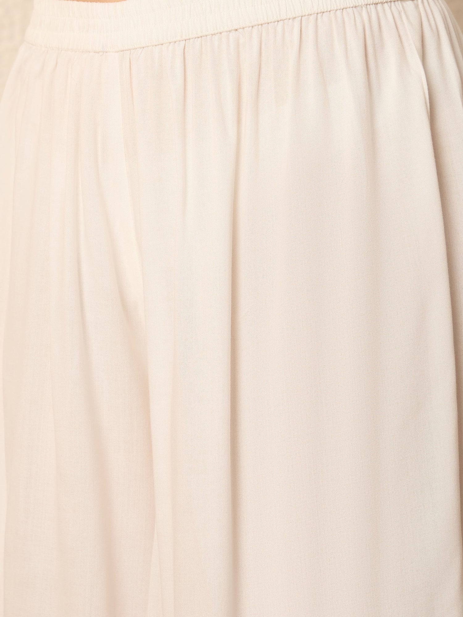White Kurta Set Earthy Geometric Dupatta
