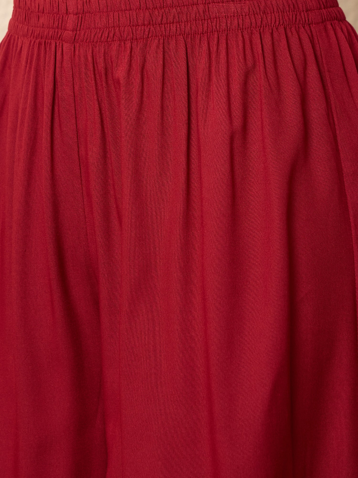 Burgundy Kurta Set Chevron Dupatta
