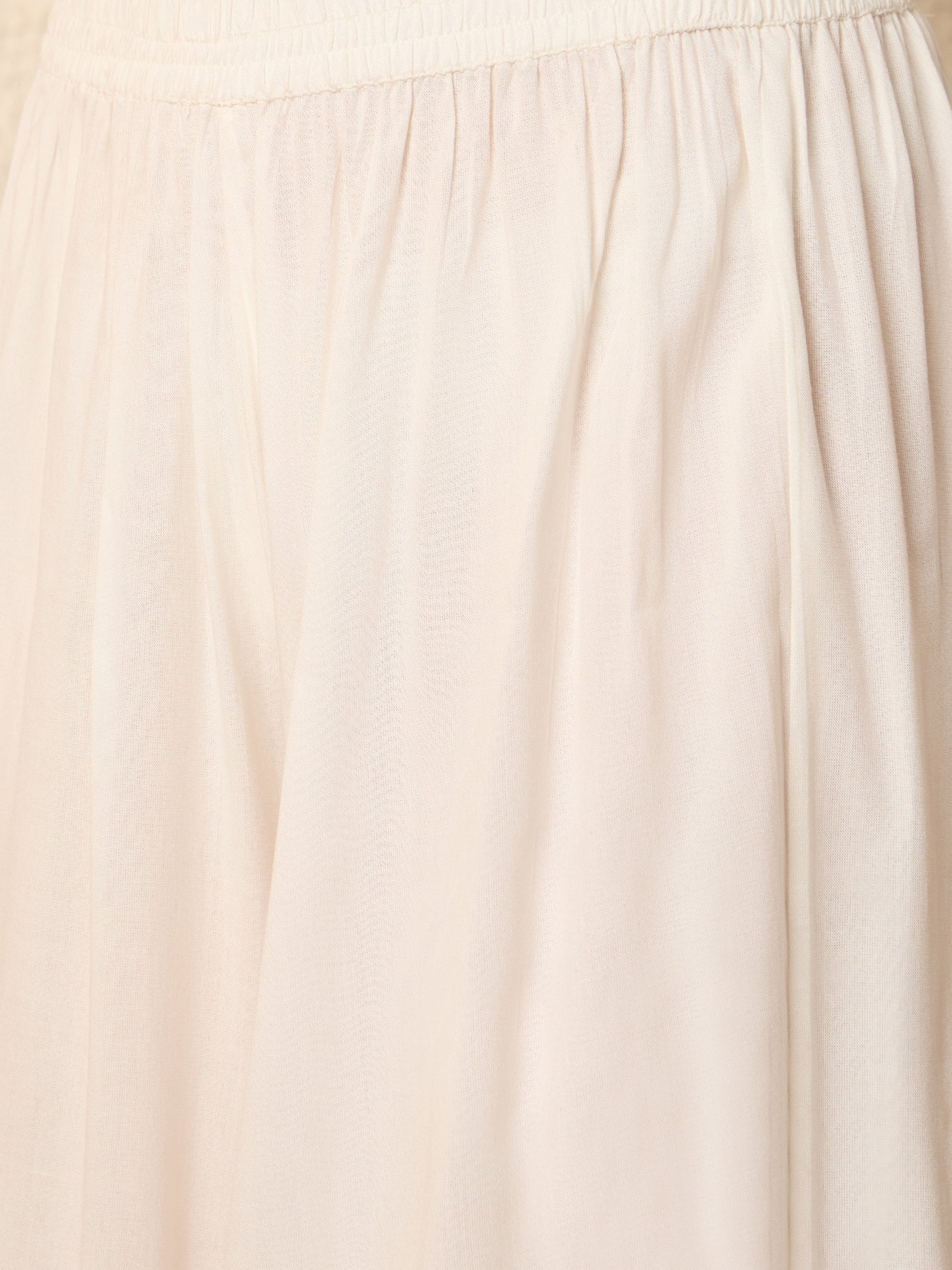 White Kurta Set Earthy Geometric Dupatta