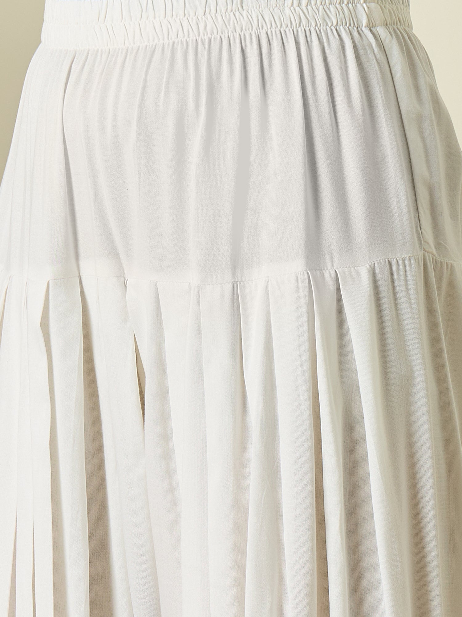 Wine White Dot Kurta White Salwar Set