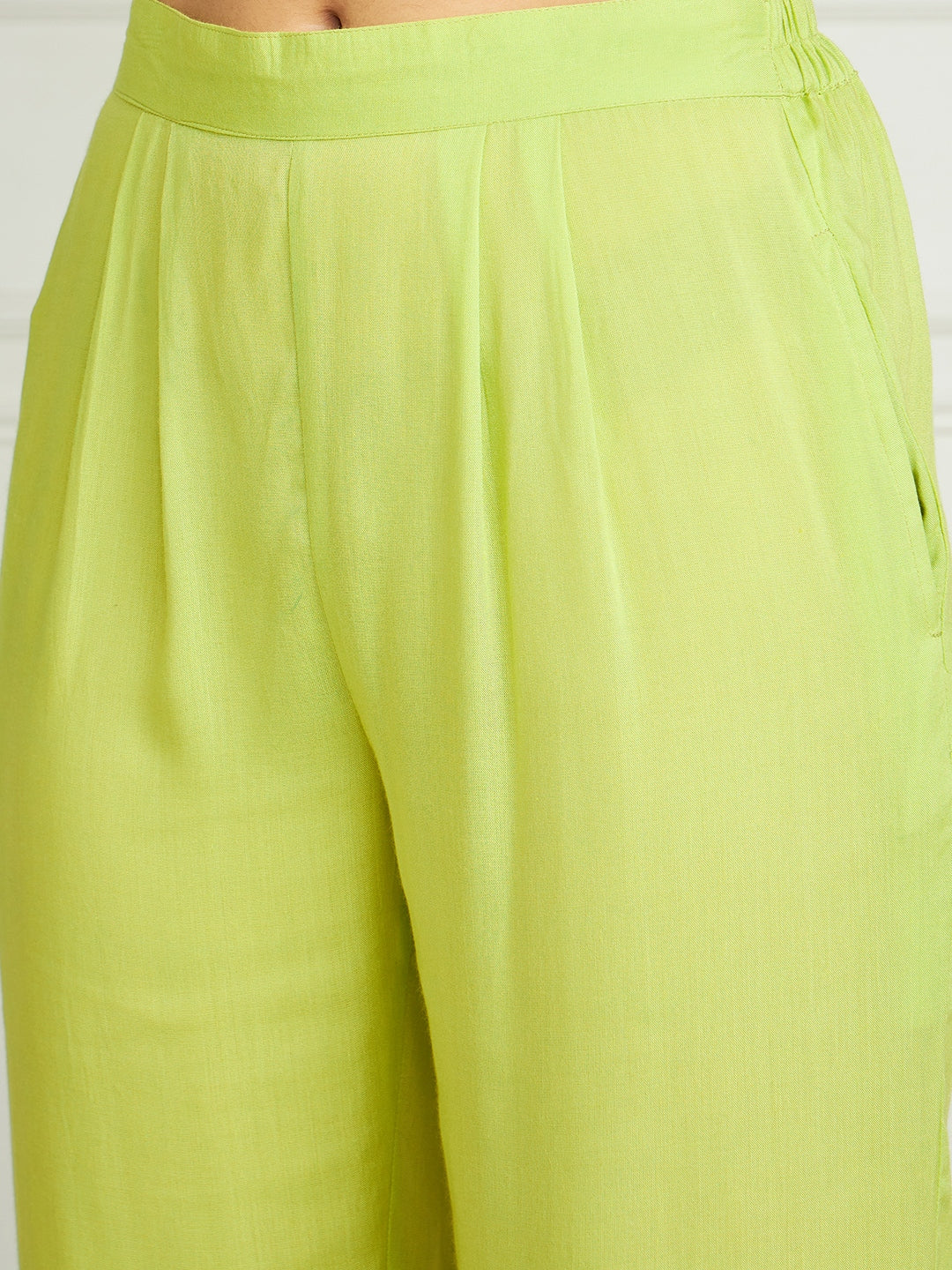 Lime Green Blazer Coord Set