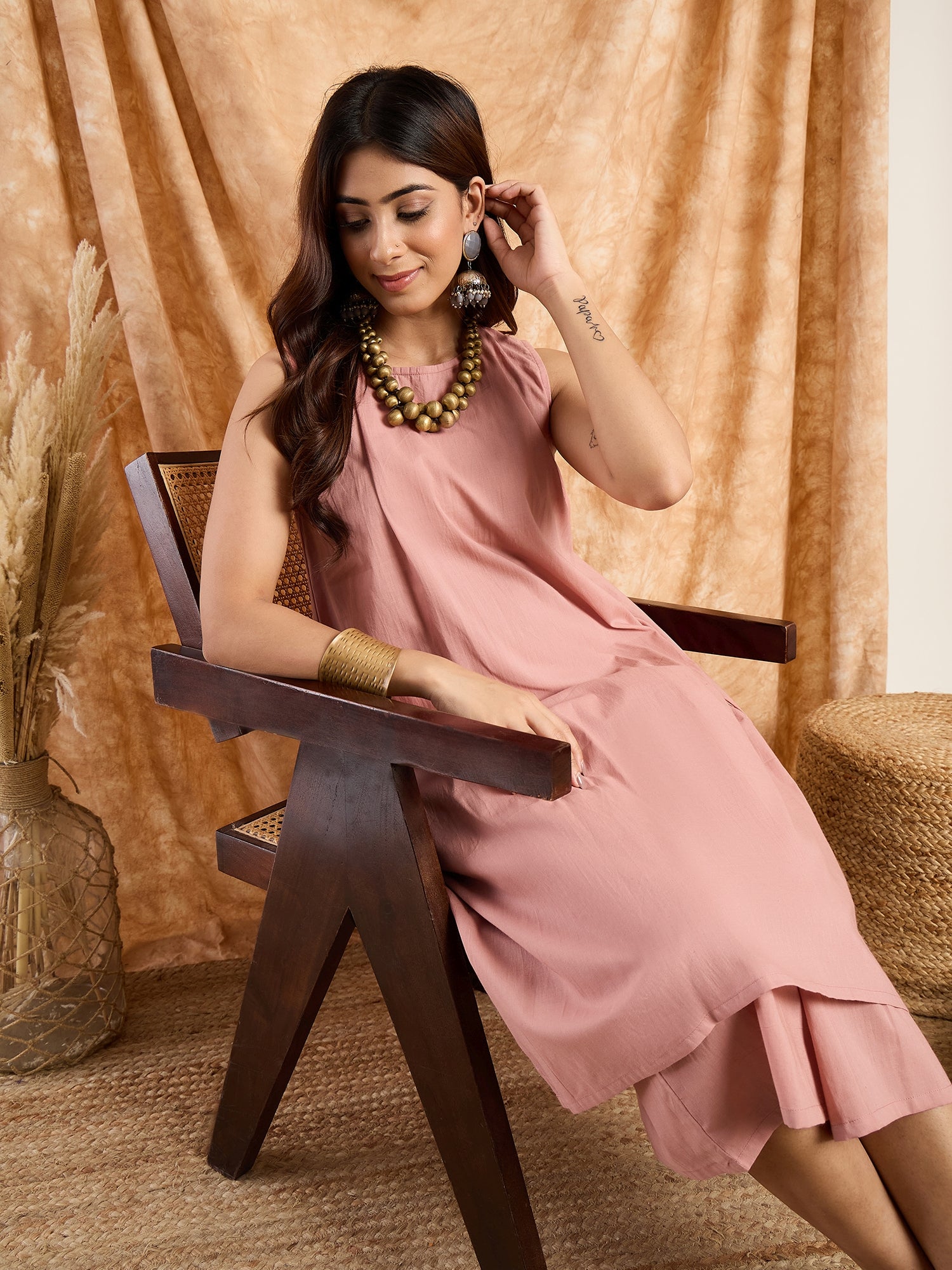 Rusty Pink Kurta Set