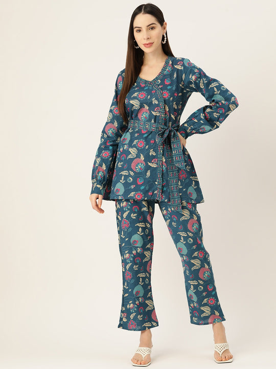 Blue Kalamkari Coord Set