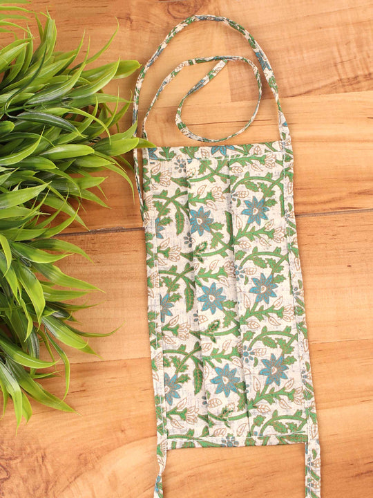 Green Print Mask Set Of 2
