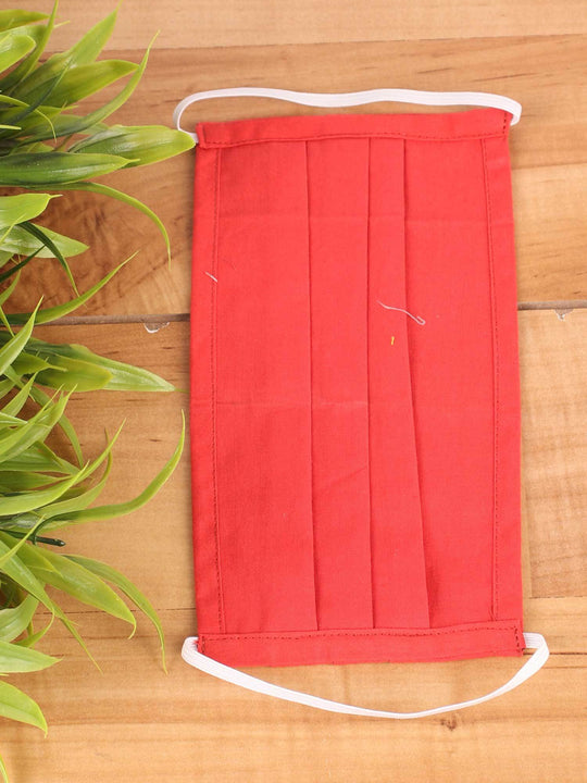 Solid Red Mask - Set of 2